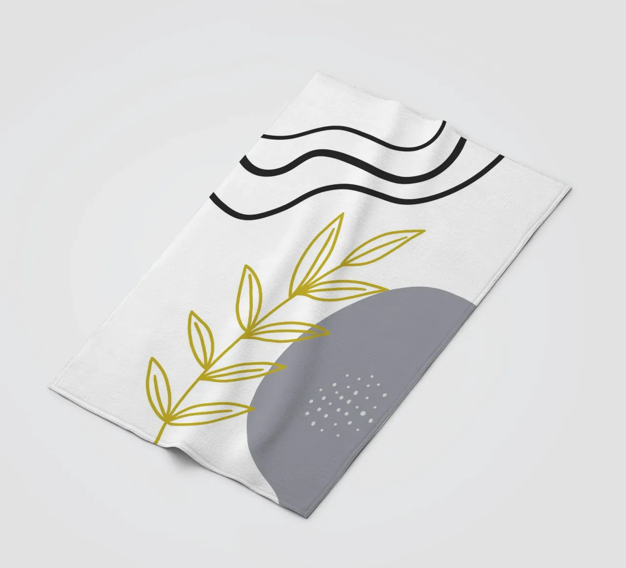 Gold leafy branch coperta in pile da LisaArtes