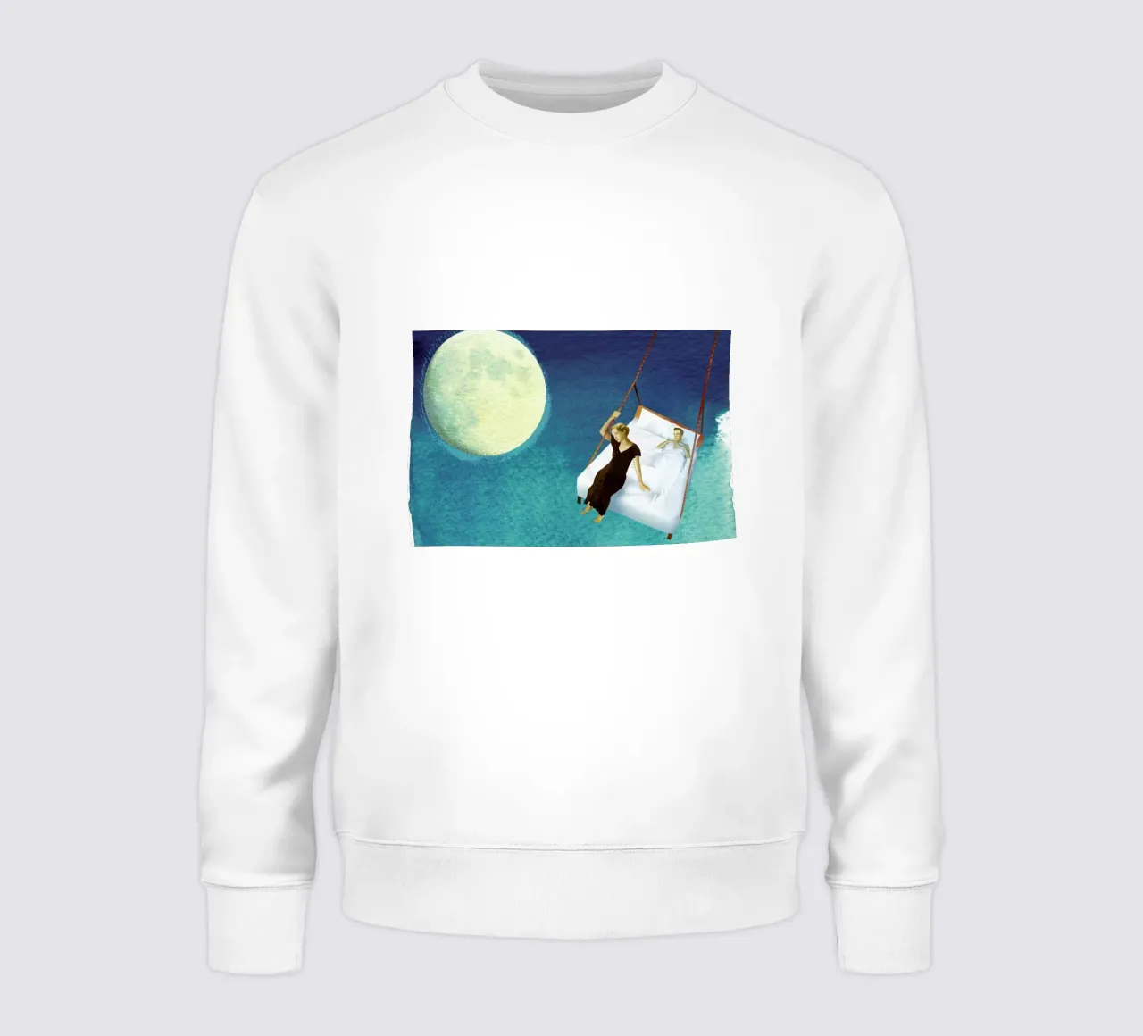 Moon Mood felpa da Ellen Weinstein