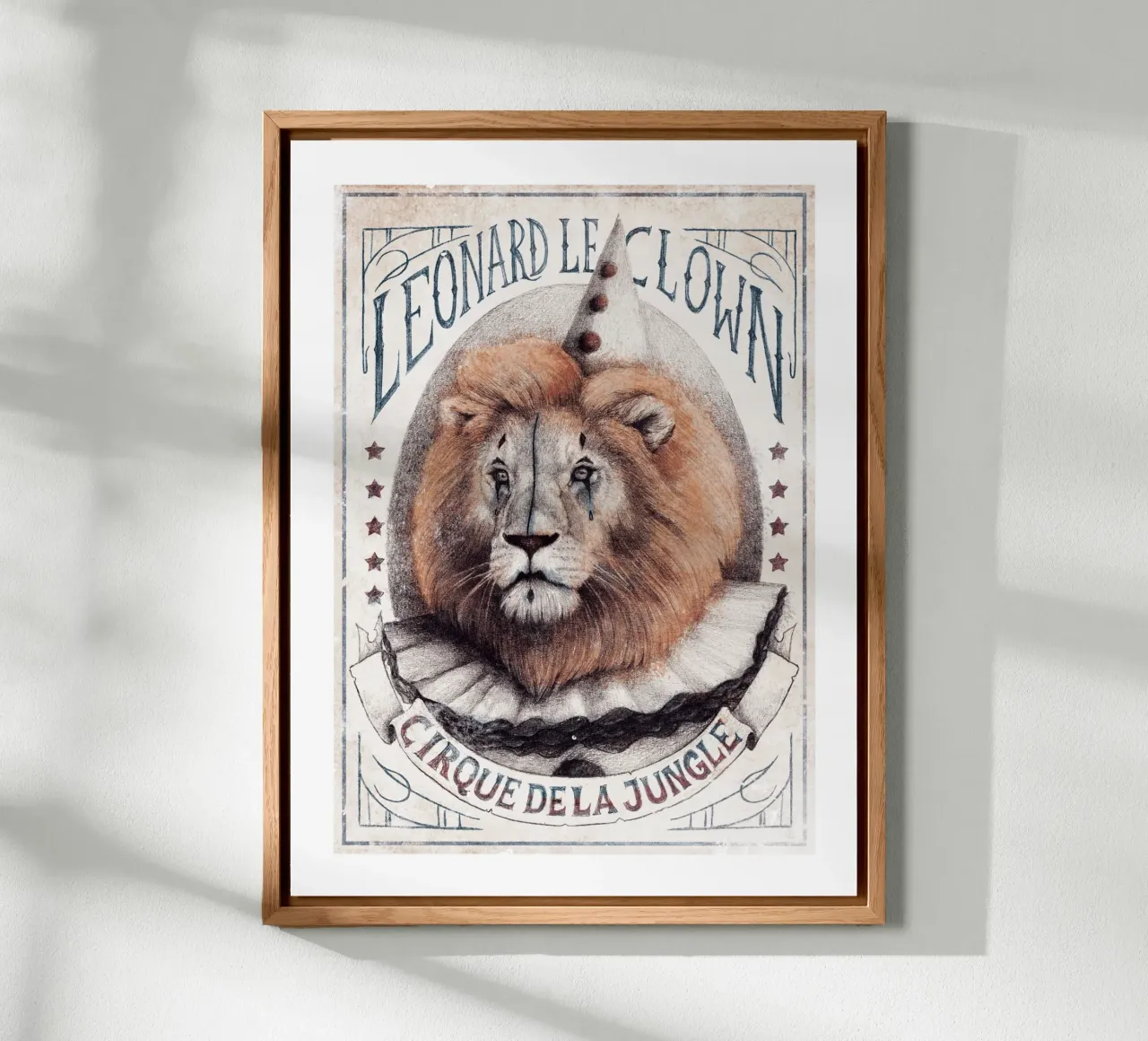 Leonard le Clown - Fascino estroso e spirito circense classico pannello forex da mikekoubou