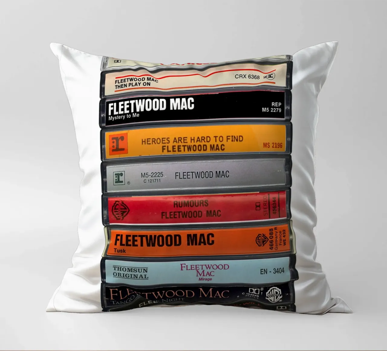 Fleetwood Mac - Album raccolti - Stampa cassetta vintage cuscino da MrMustardPrints
