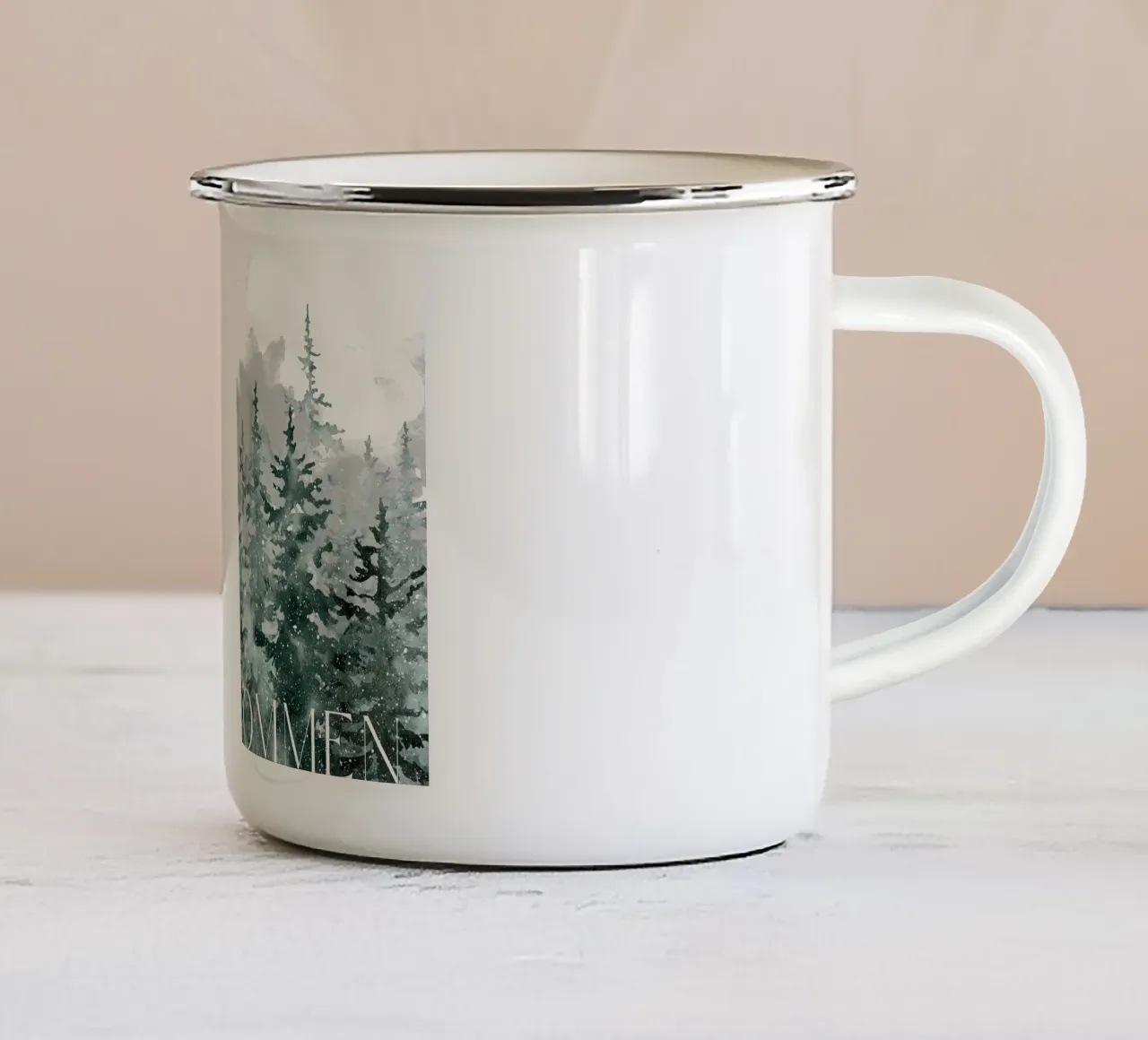 Winterwald Willkommen tazza in smalto da Ohkimiko