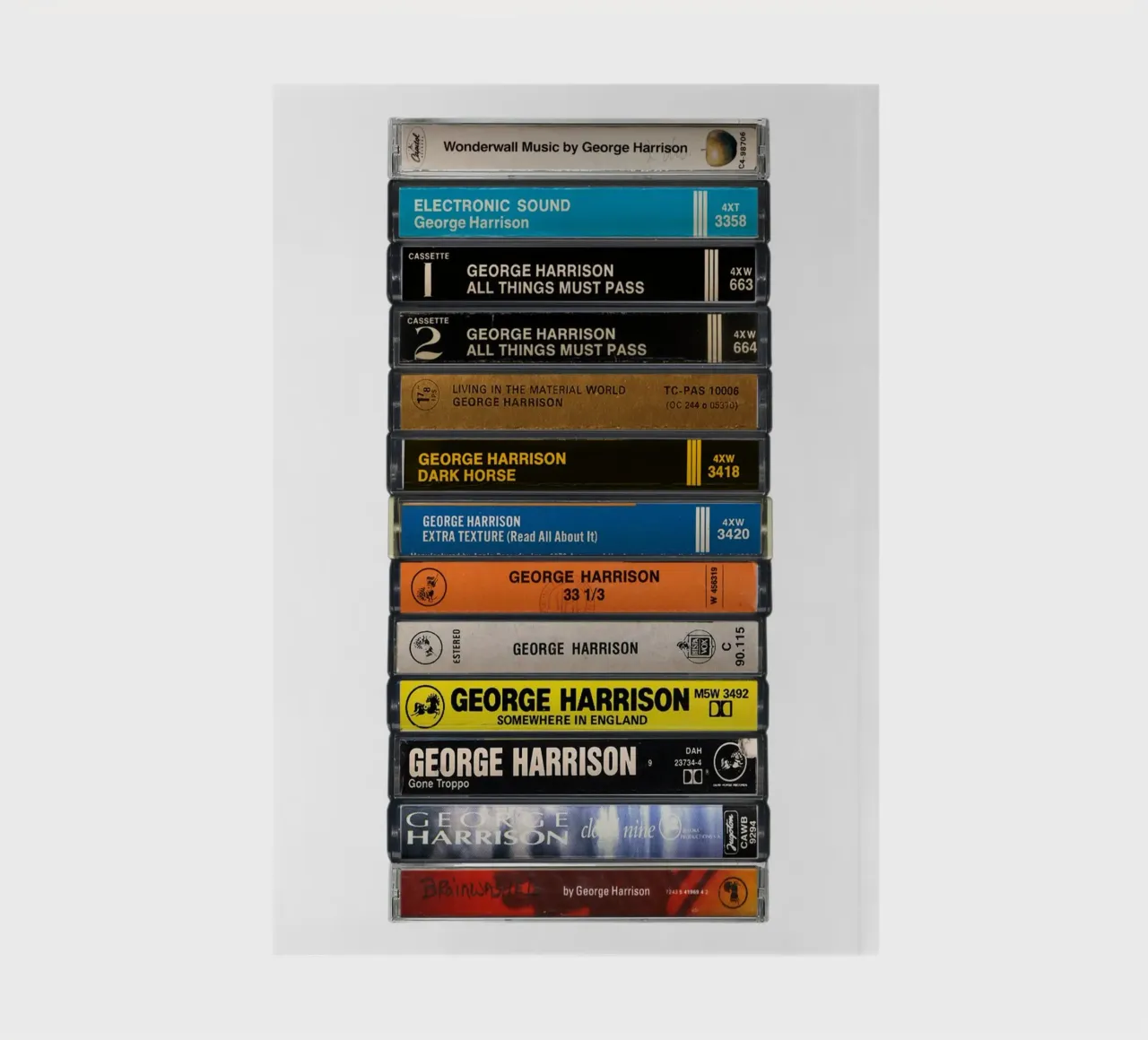 George Harrison - Collected Albums - Cassette Print carnet de notes de MrMustardPrints
