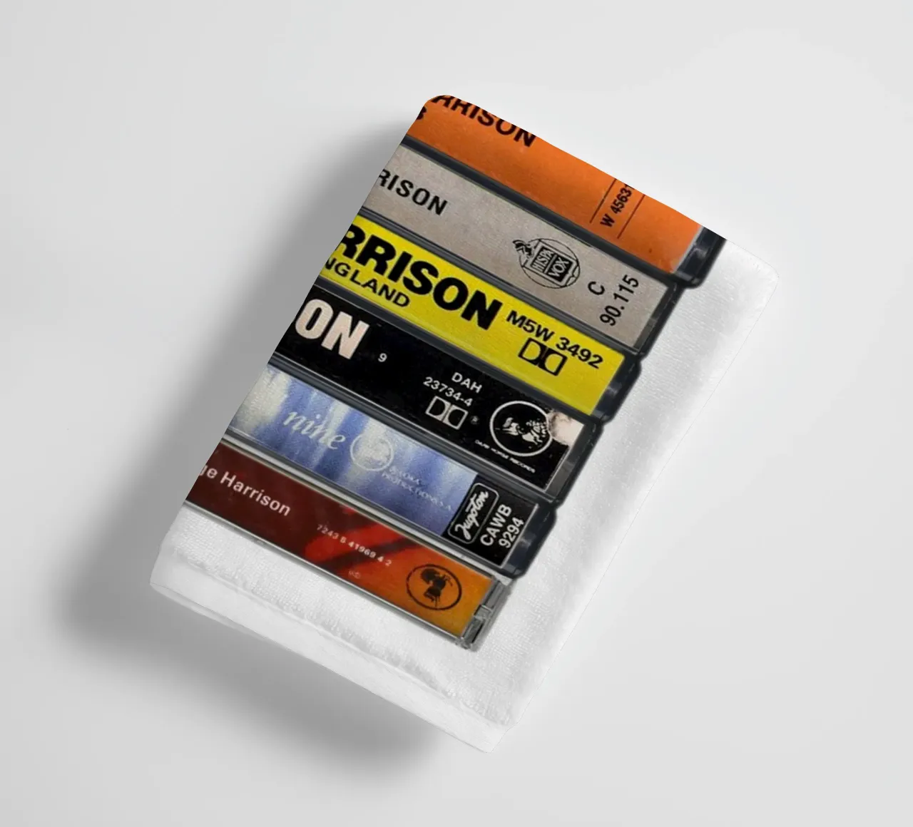 George Harrison - Collected Albums - Cassette Print towel by MrMustardPrints
