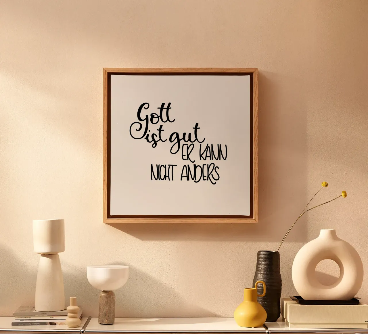 Gott ist gut,er kann nicht anders! canvas by Letters of Love