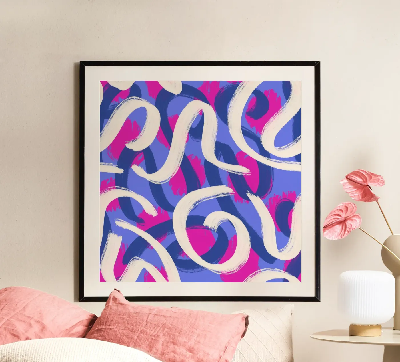 Abstract pattern 1 poster van Studio Fiamma