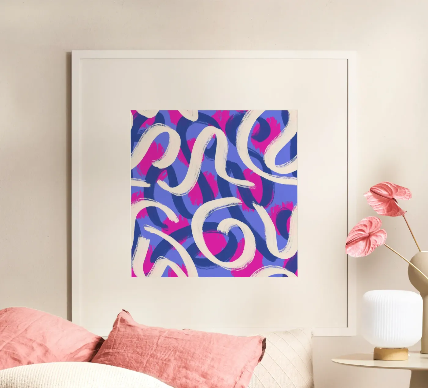 Abstract pattern 1 poster van Studio Fiamma