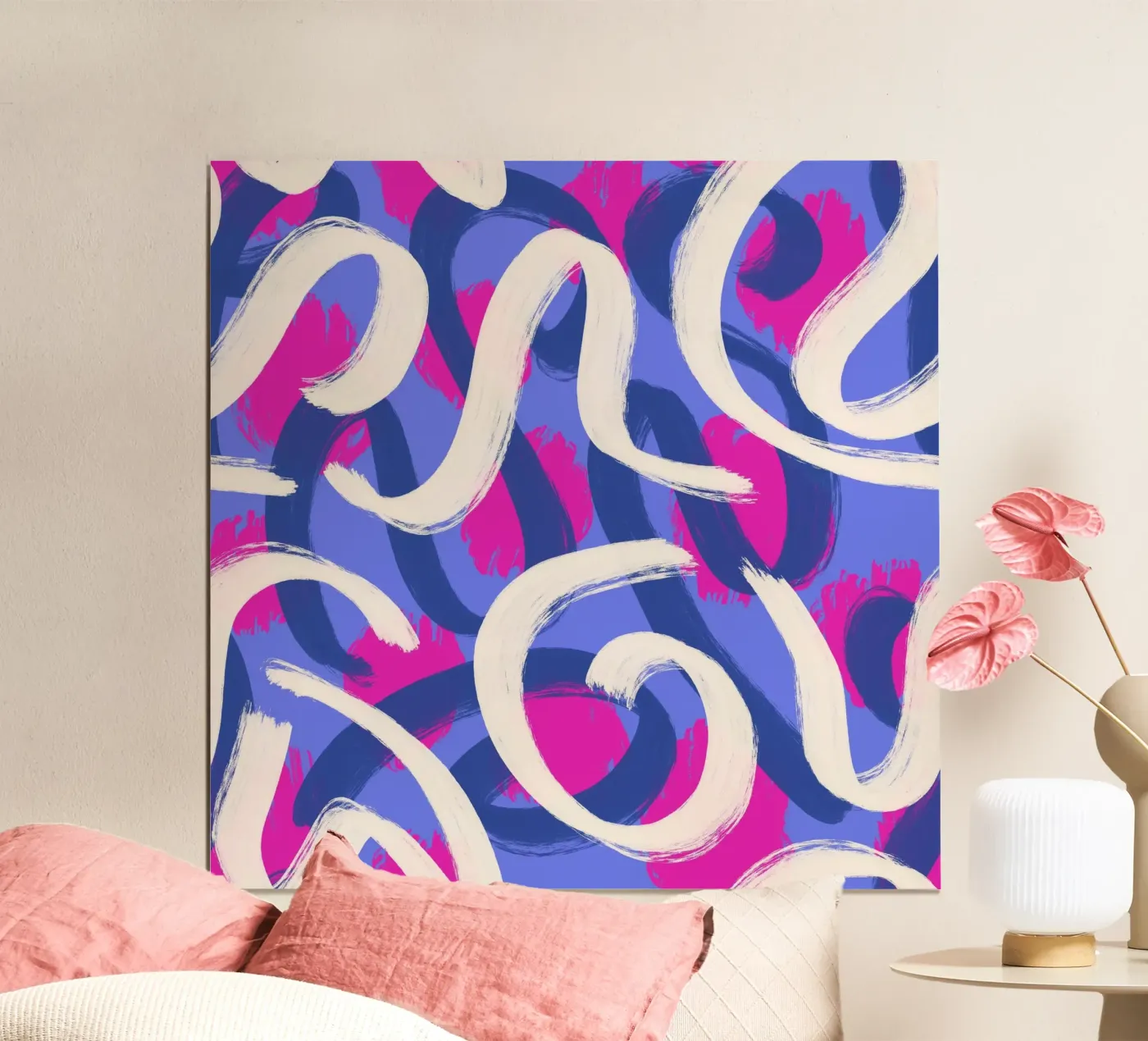 Abstract pattern 1 poster van Studio Fiamma