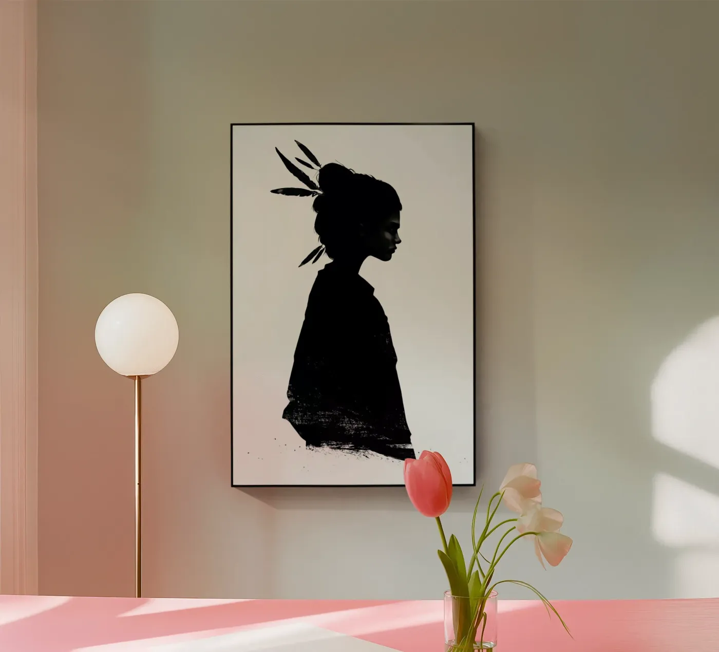 Never Never acryl van Ruben Ireland