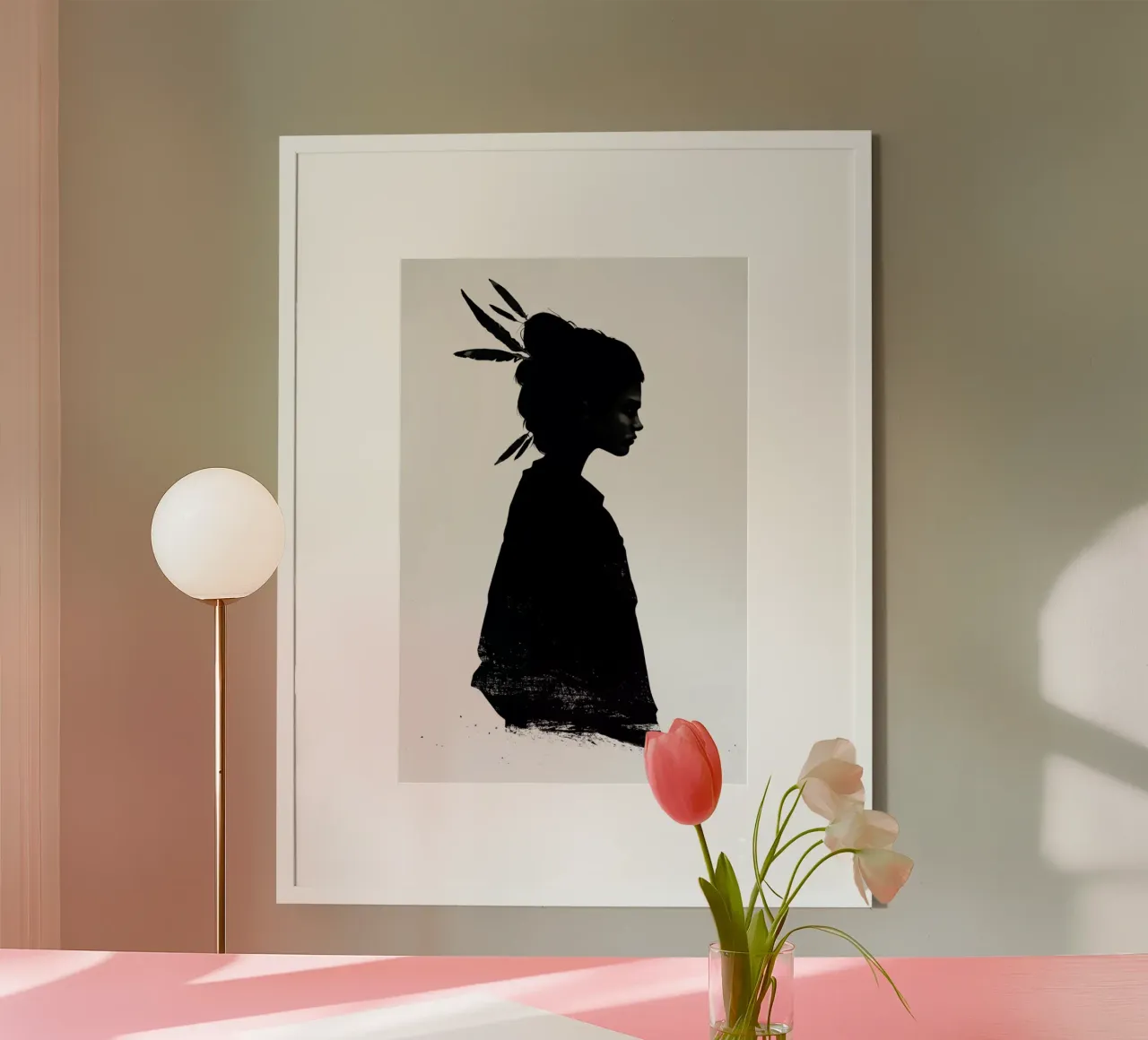 Never Never poster con telaio in alluminio da Ruben Ireland