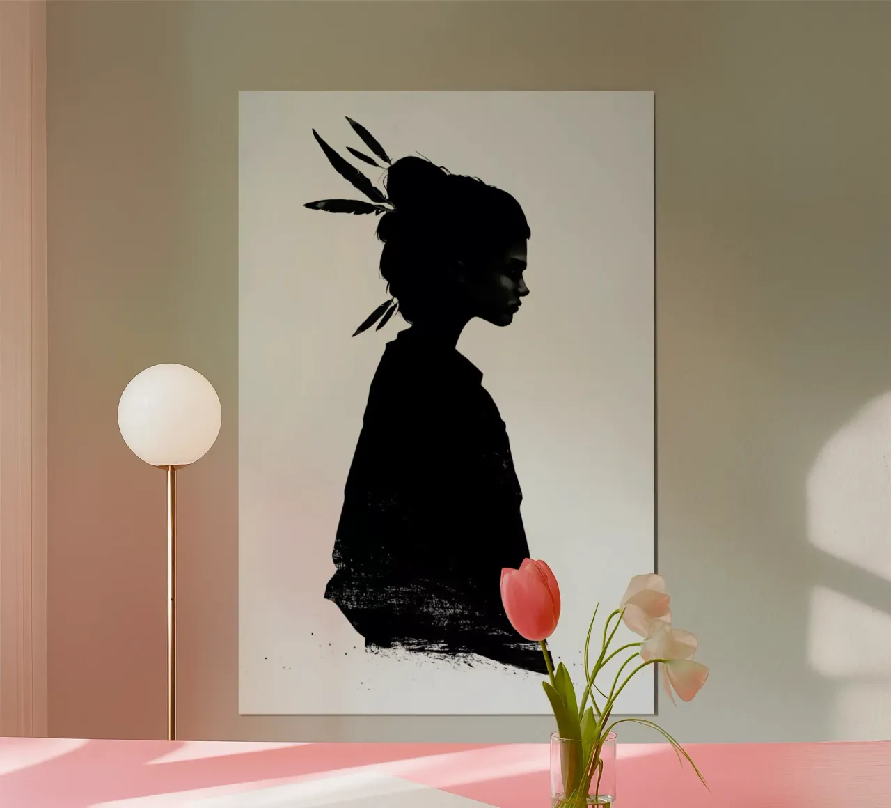 Never Never poster con telaio in alluminio da Ruben Ireland