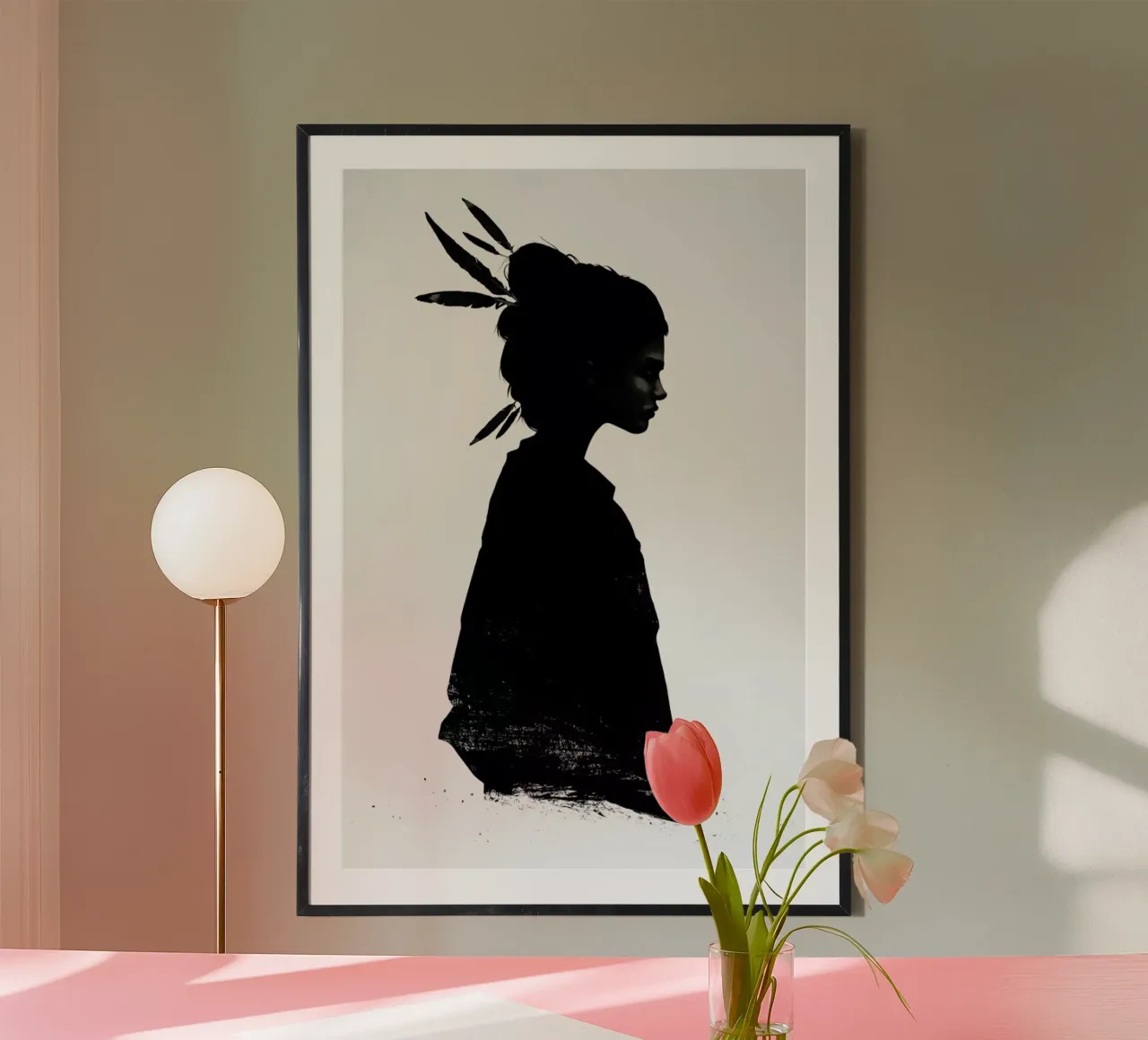 Never Never poster con telaio in alluminio da Ruben Ireland