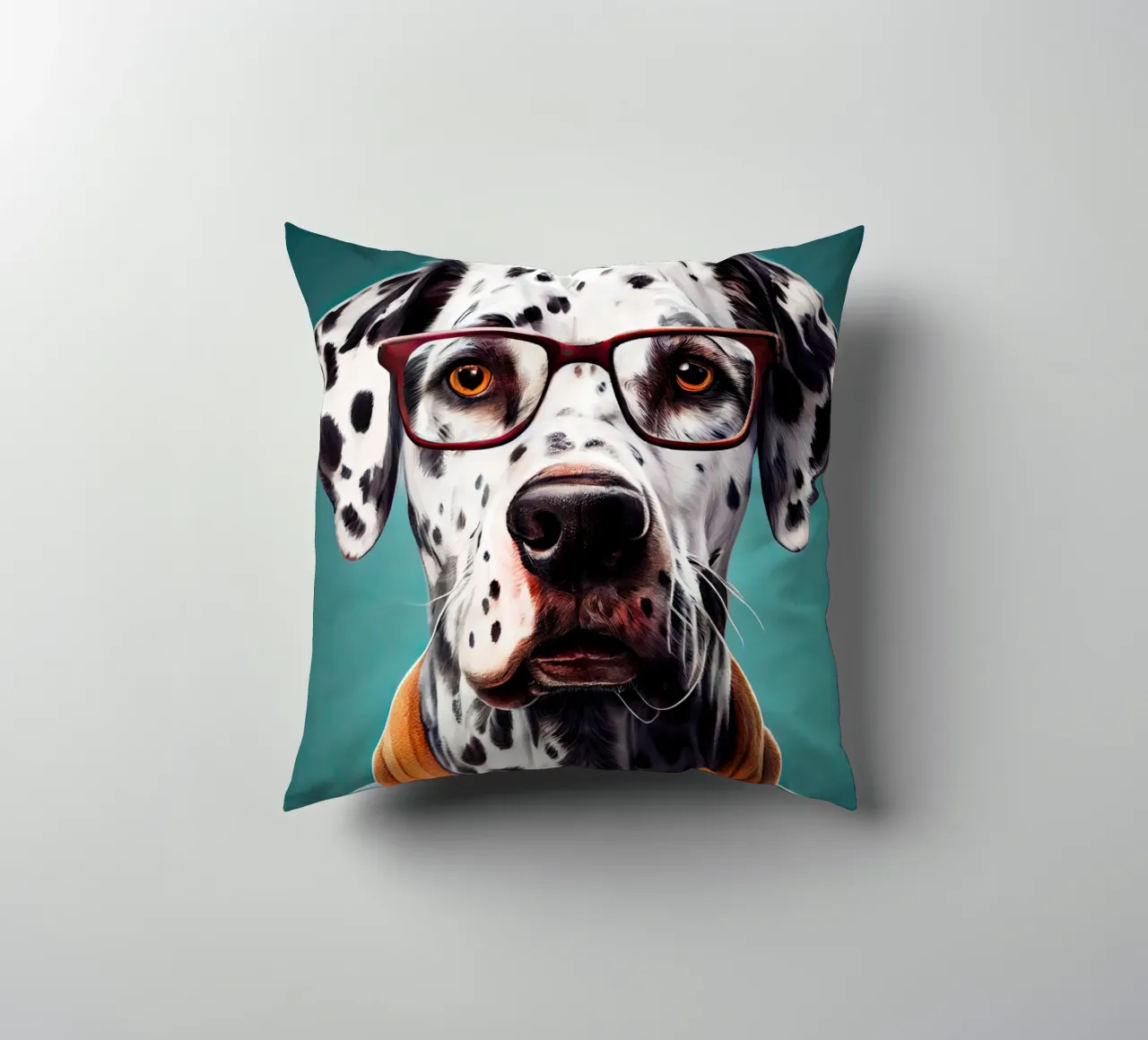 Cane dalmata Pepper animal art cuscino da Justyna Jaszke JBJart