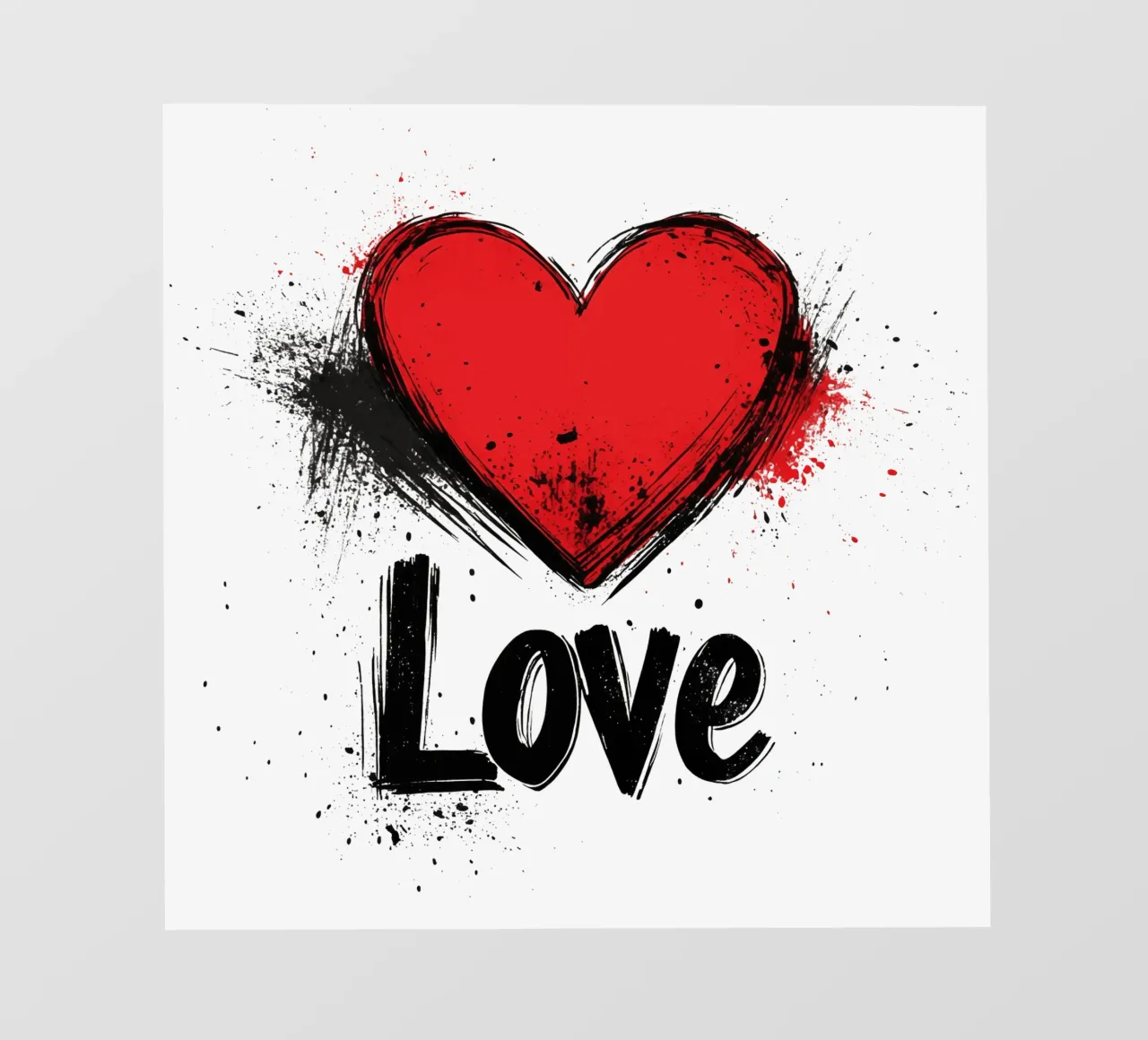 Cuore d'amore rosso dinamico telo in pvc da Autofocus