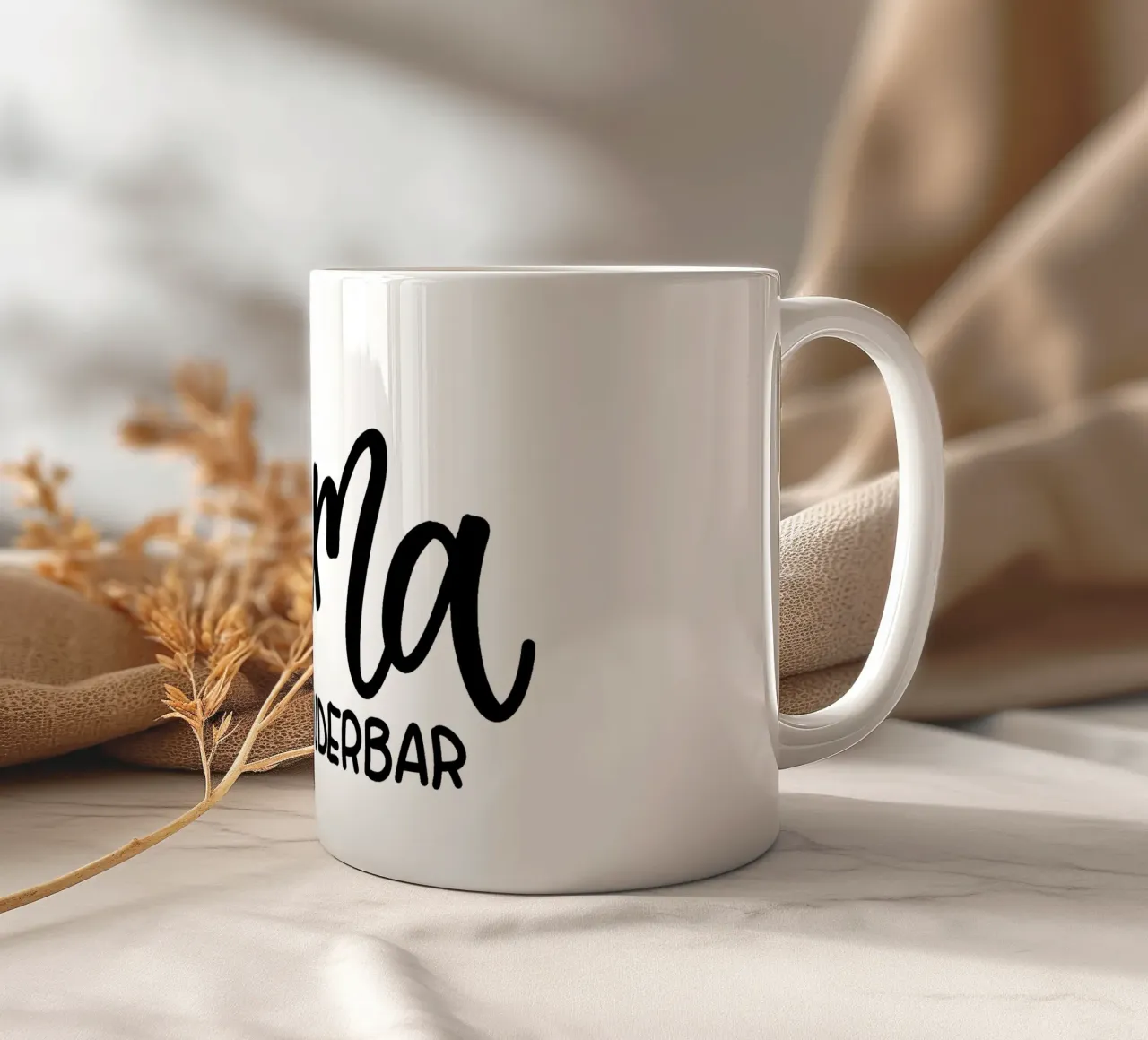 Mama du bist wunderbar tazza in ceramica da Letters of Love