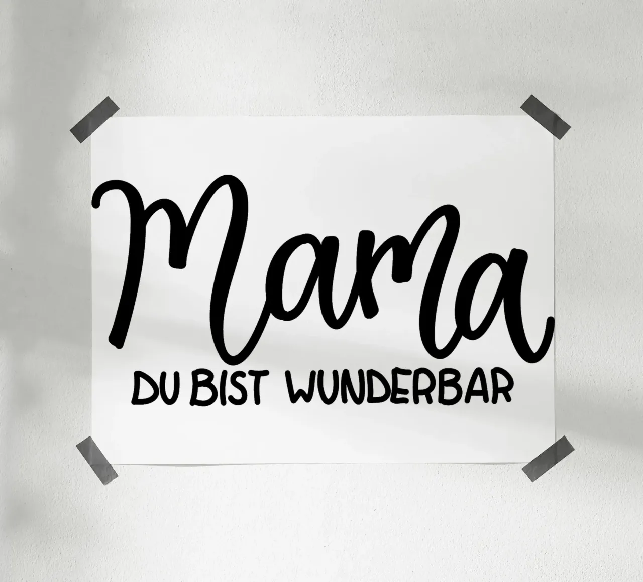 Mama du bist wunderbar carta hahnemühle da Letters of Love
