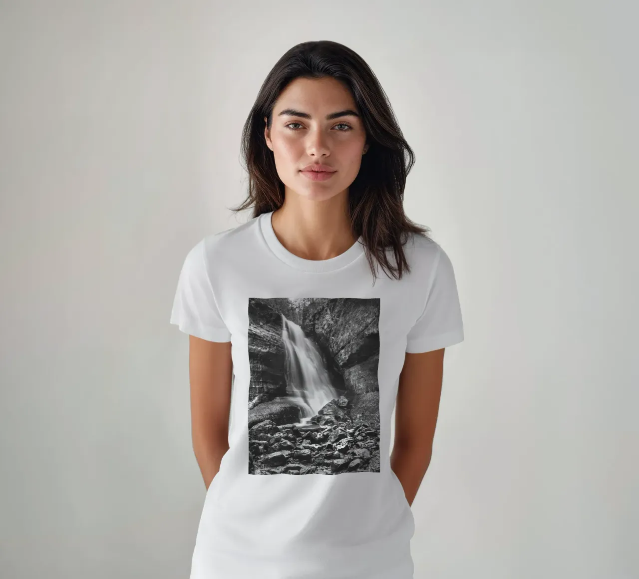 Cascate dei Minatori Mono t-shirt da Dave Hare Photography