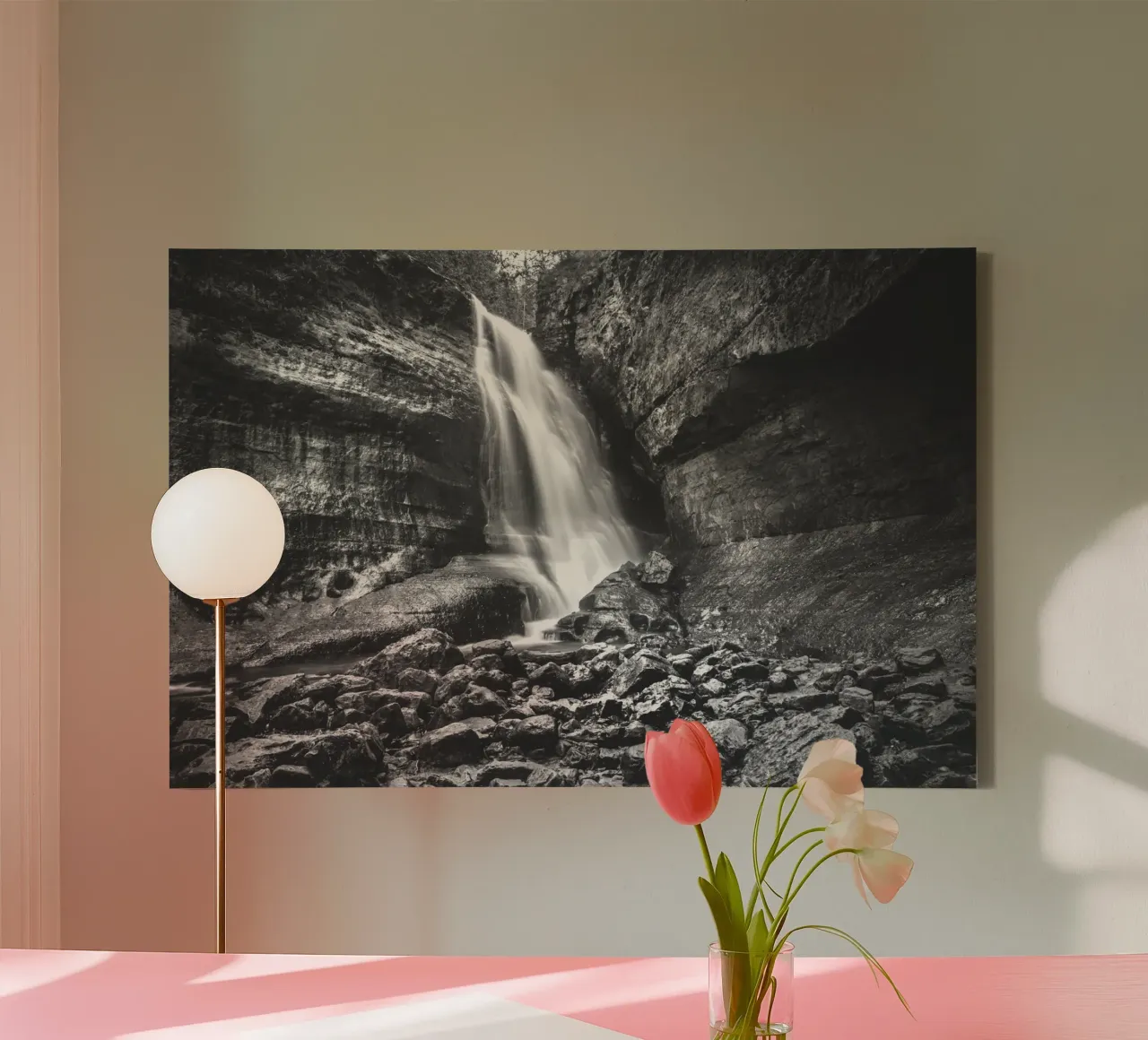 Cascate dei Minatori Mono tela da Dave Hare Photography