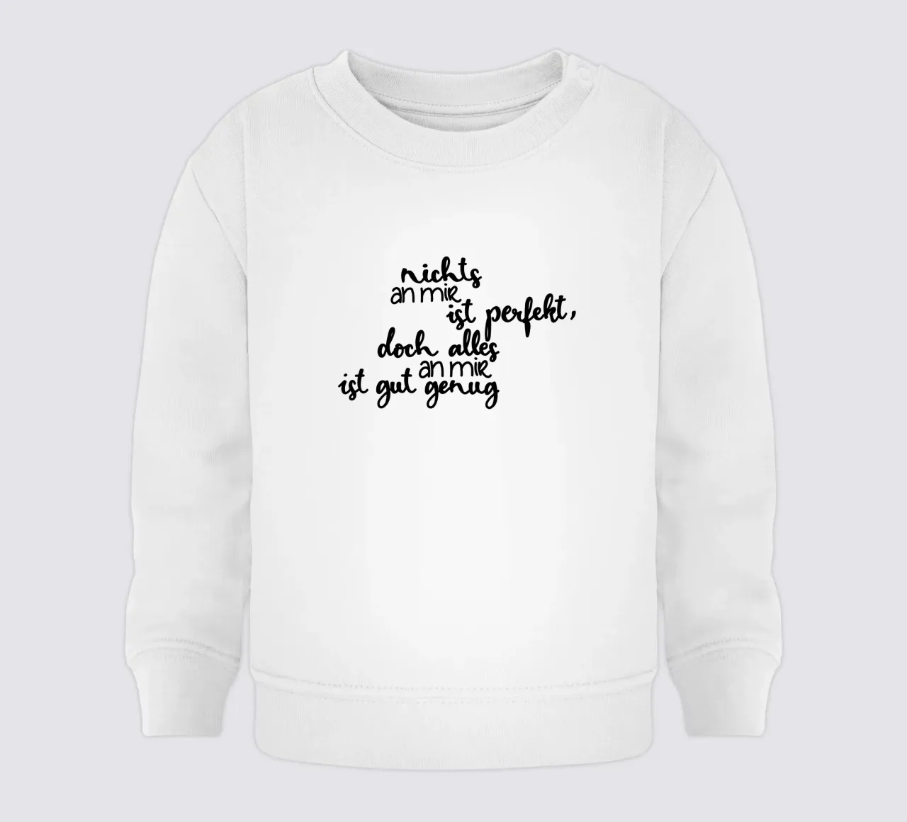 Perfekt unperfekt felpa neonato da Letters of Love