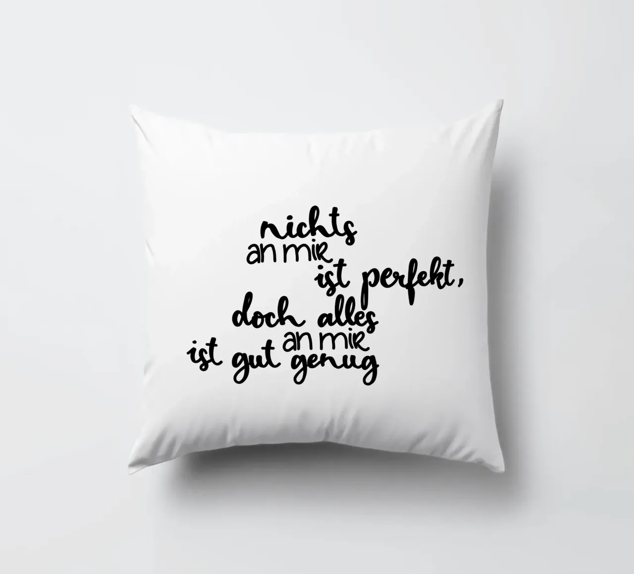 Perfekt unperfekt cuscino da Letters of Love