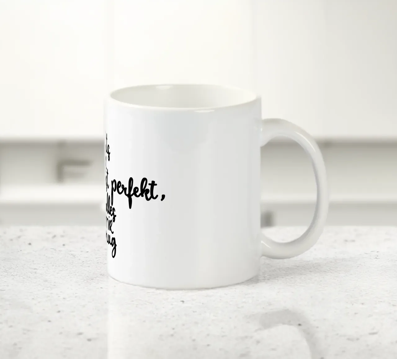 Perfekt unperfekt tazza in ceramica da Letters of Love
