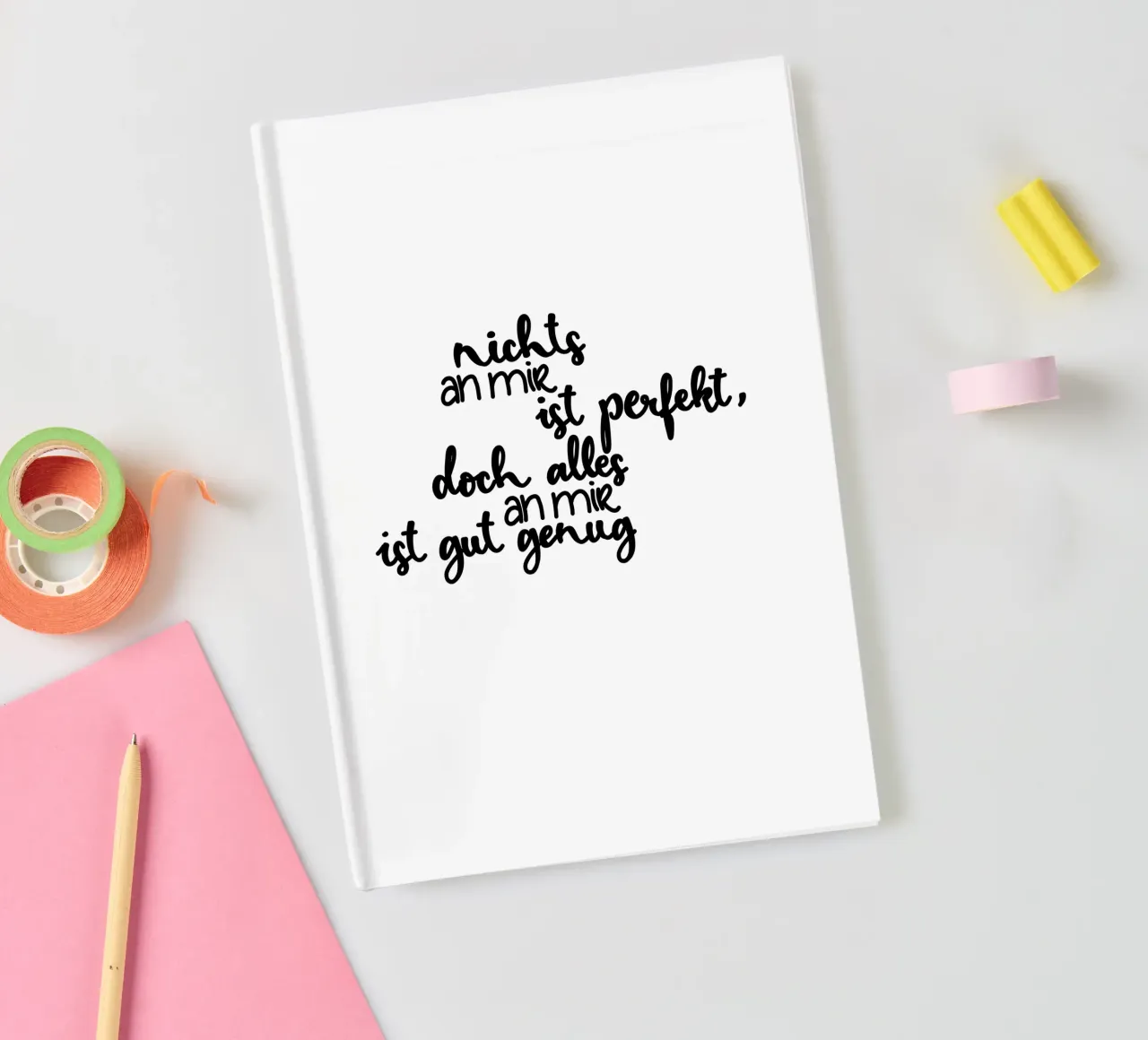 Perfekt unperfekt notebook by Letters of Love