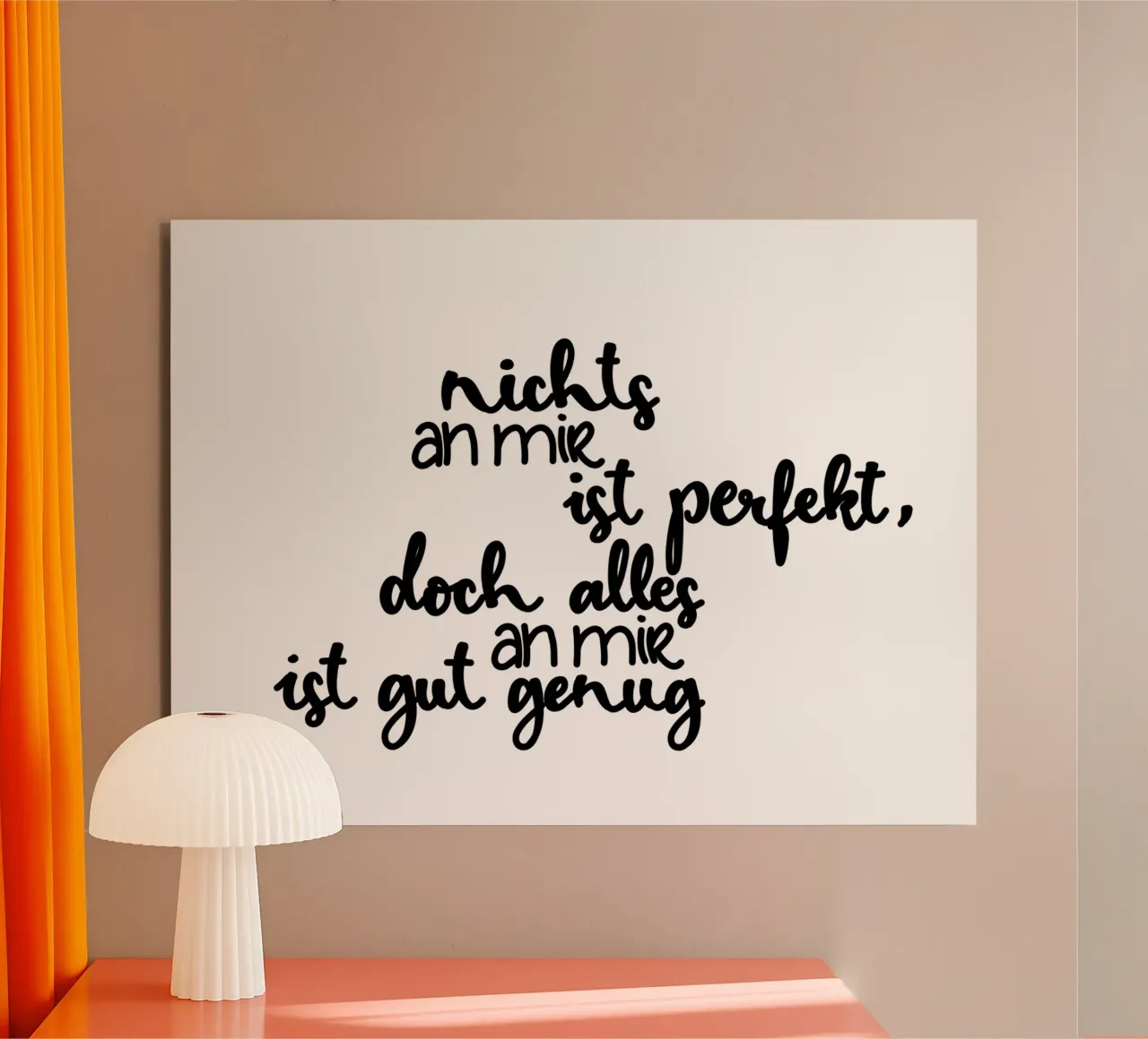 Perfekt unperfekt alluminio dibond da Letters of Love