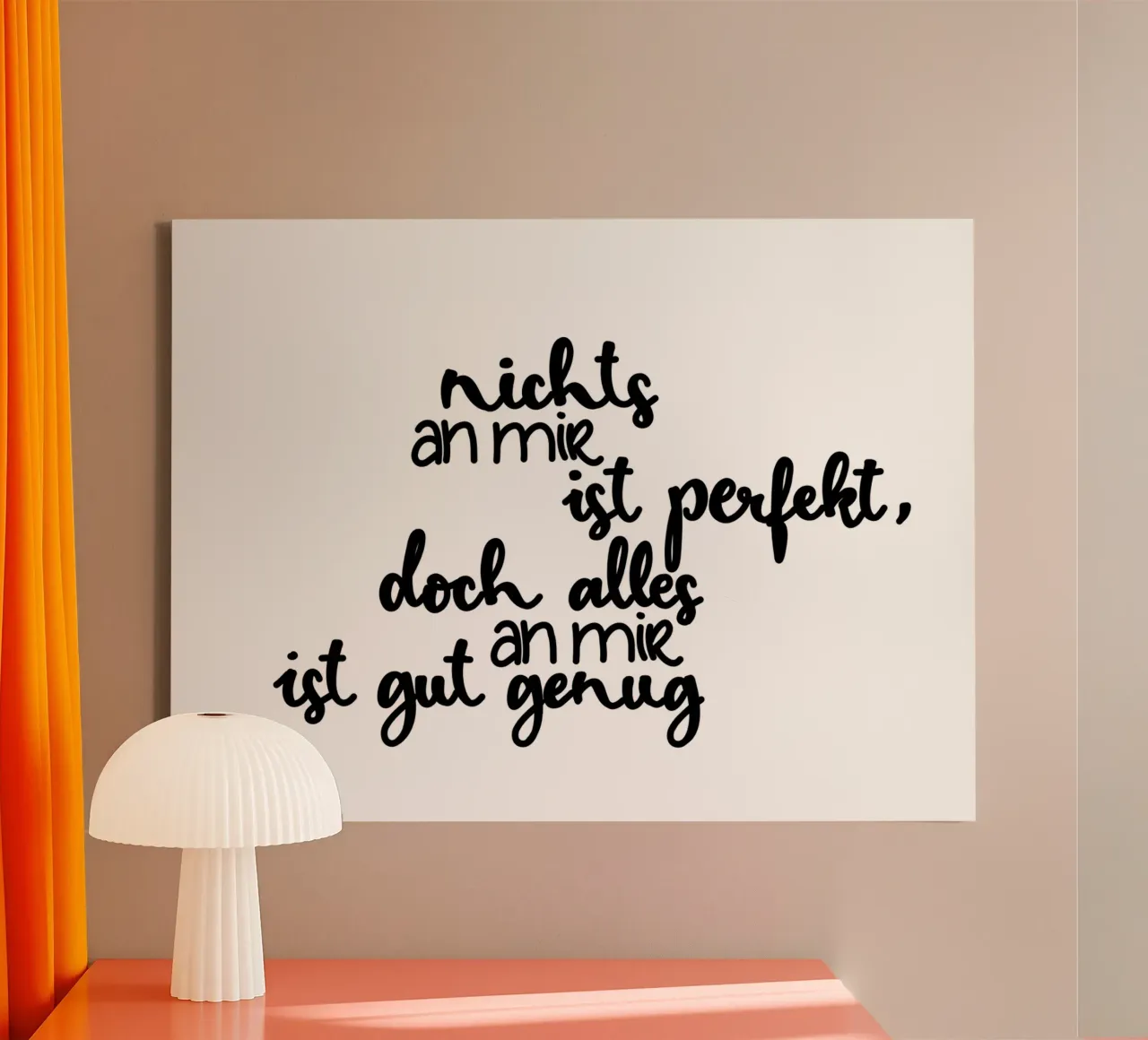 Perfekt unperfekt canvas van Letters of Love