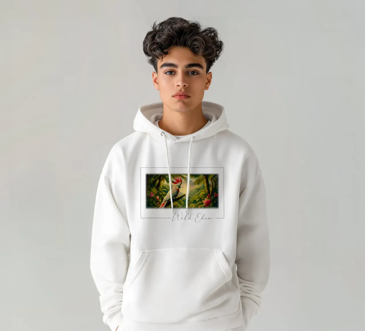CACATOI felpa con cappuccio da RUBIANT ART