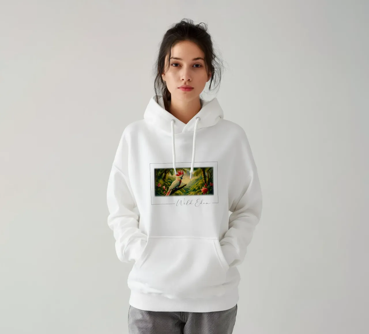 CACATOI felpa con cappuccio da RUBIANT ART