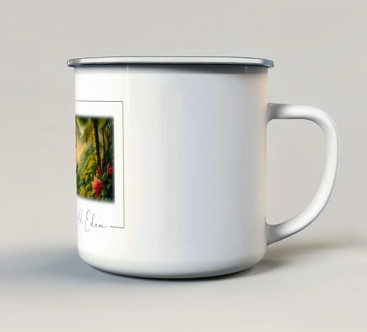CACATOI tazza in smalto da RUBIANT ART