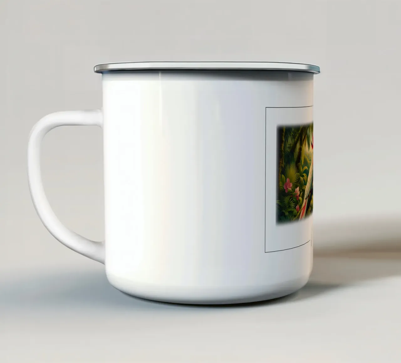 CACATOI tazza in smalto da RUBIANT ART