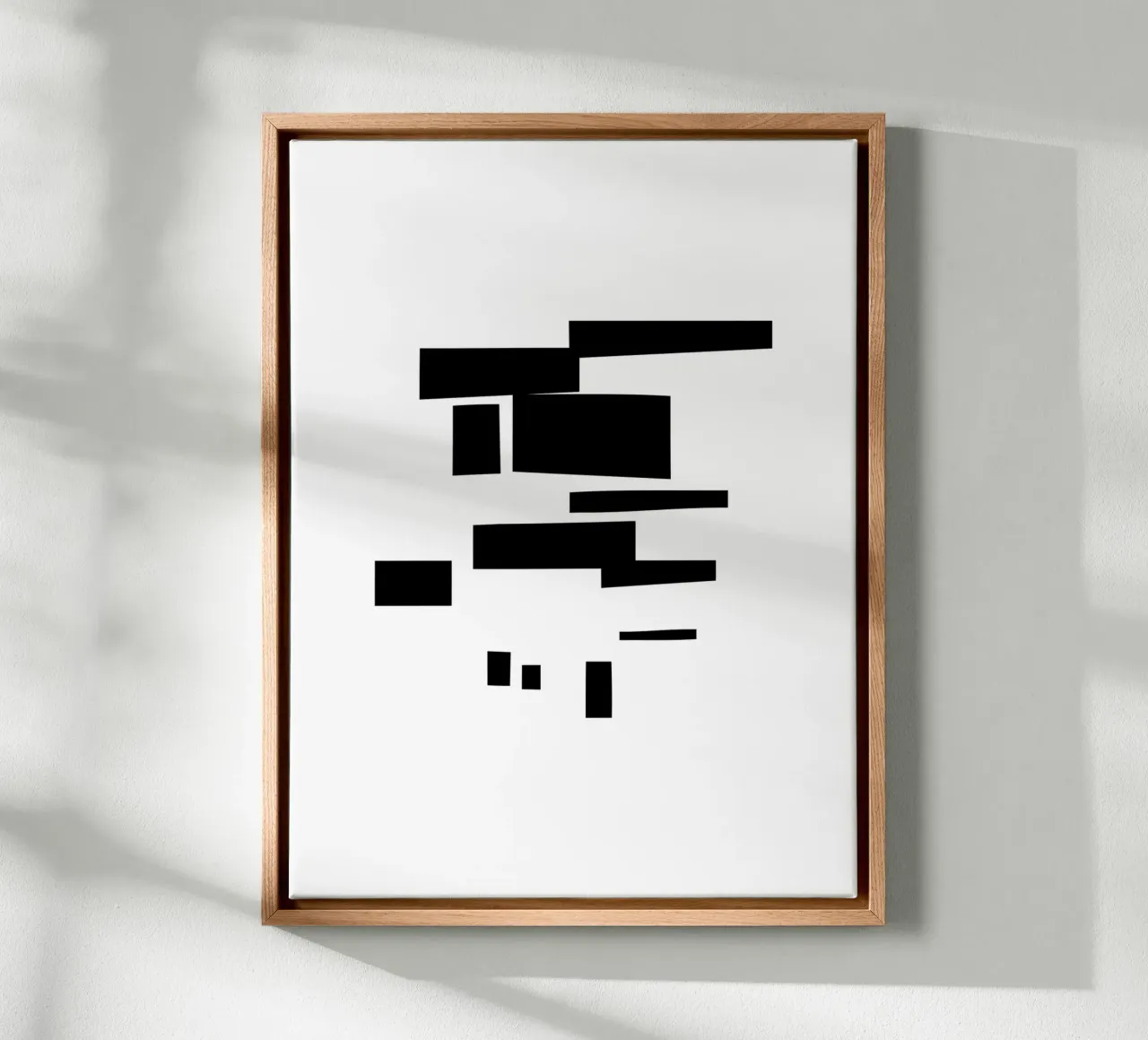 Organic Minimalism 4 | Black and White Abstract canvas by sabidussi