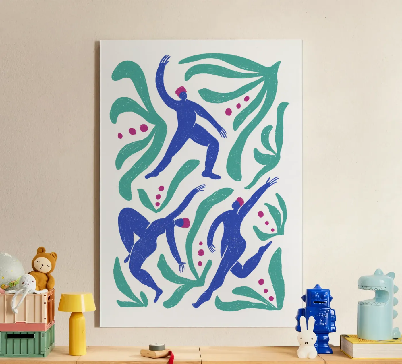 Dancing people acrylic glass by Studio Fiamma