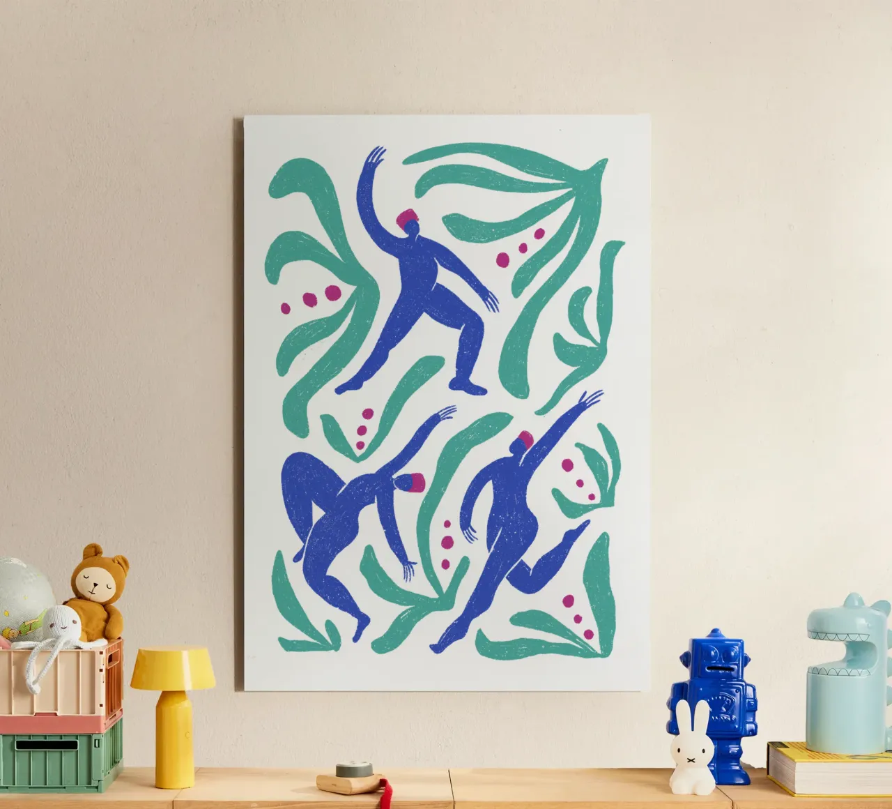 Dancing people alluminio dibond da Studio Fiamma