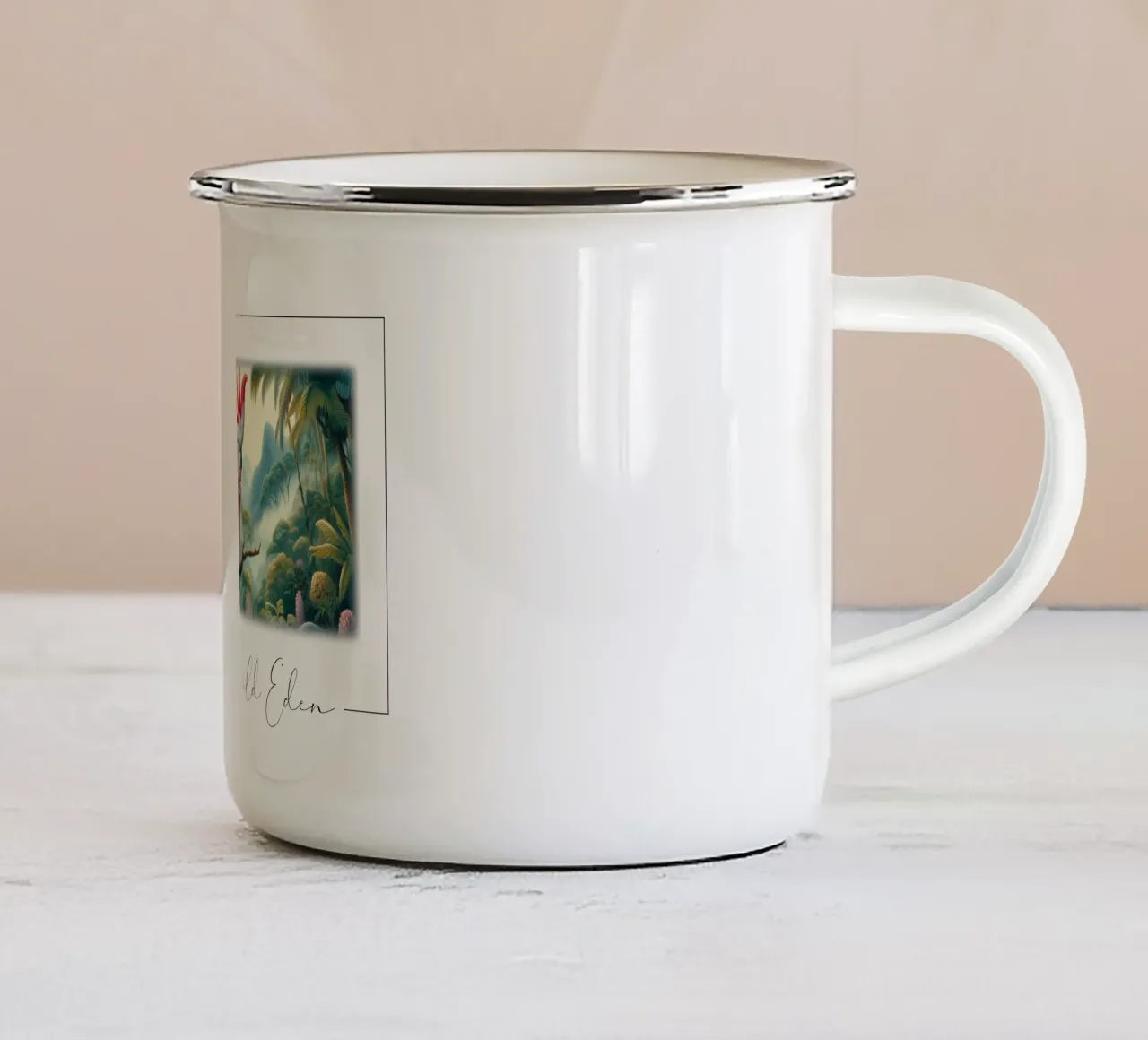 CACATOI tazza in smalto da RUBIANT ART