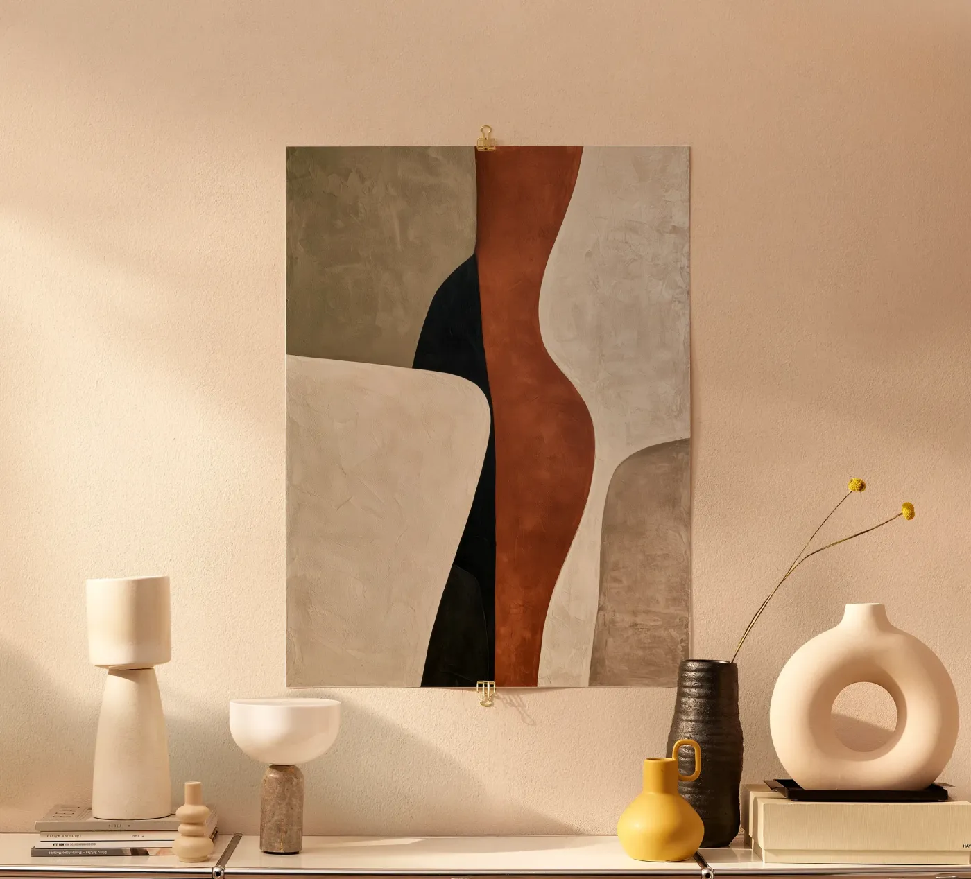 Terracotta Modern Forms poster da Hugo