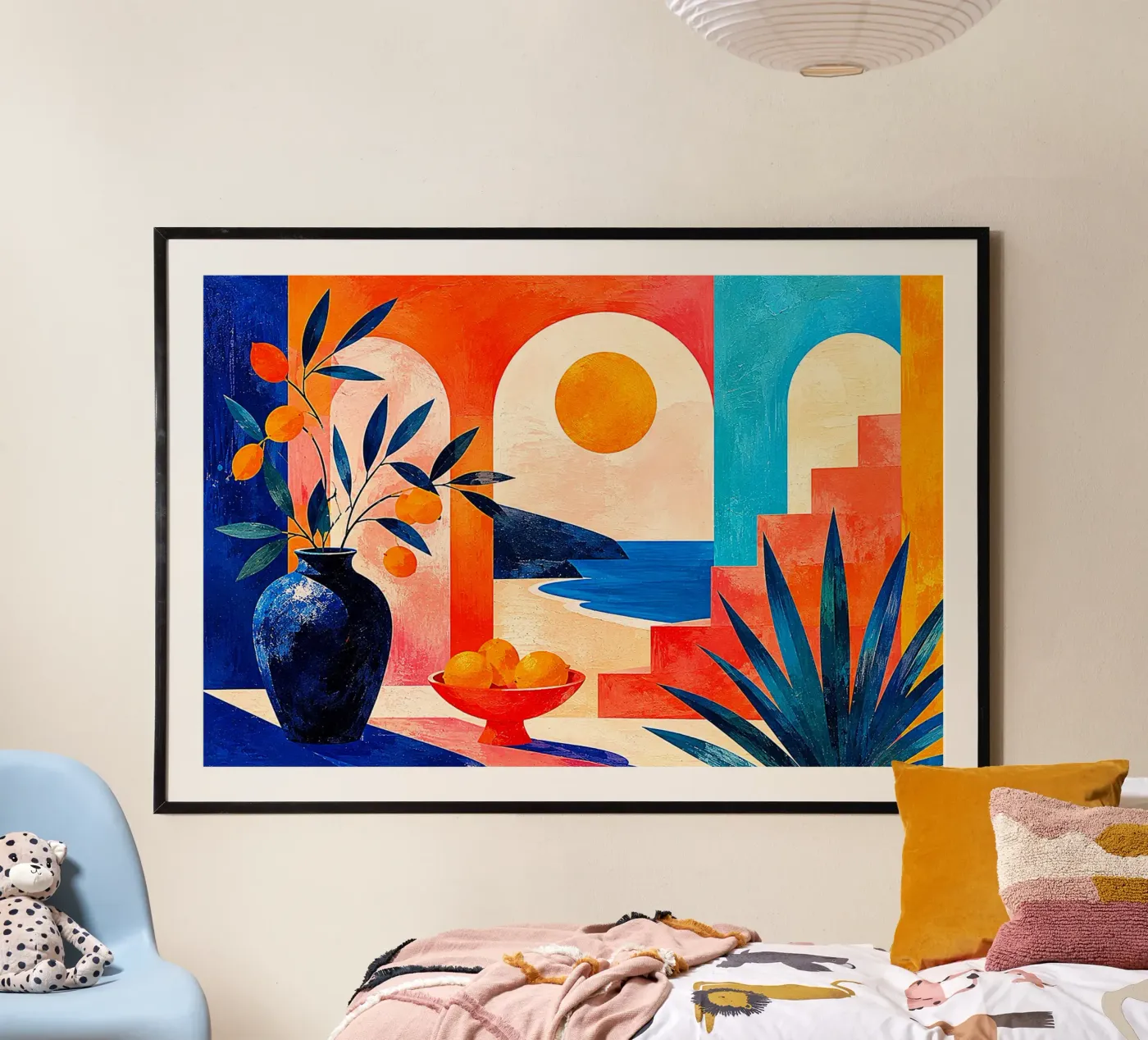 Sunlit Escape poster by Bold Canvas Prints