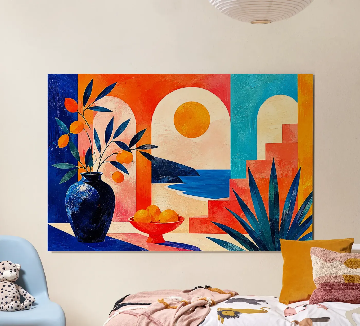Sunlit Escape poster by Bold Canvas Prints