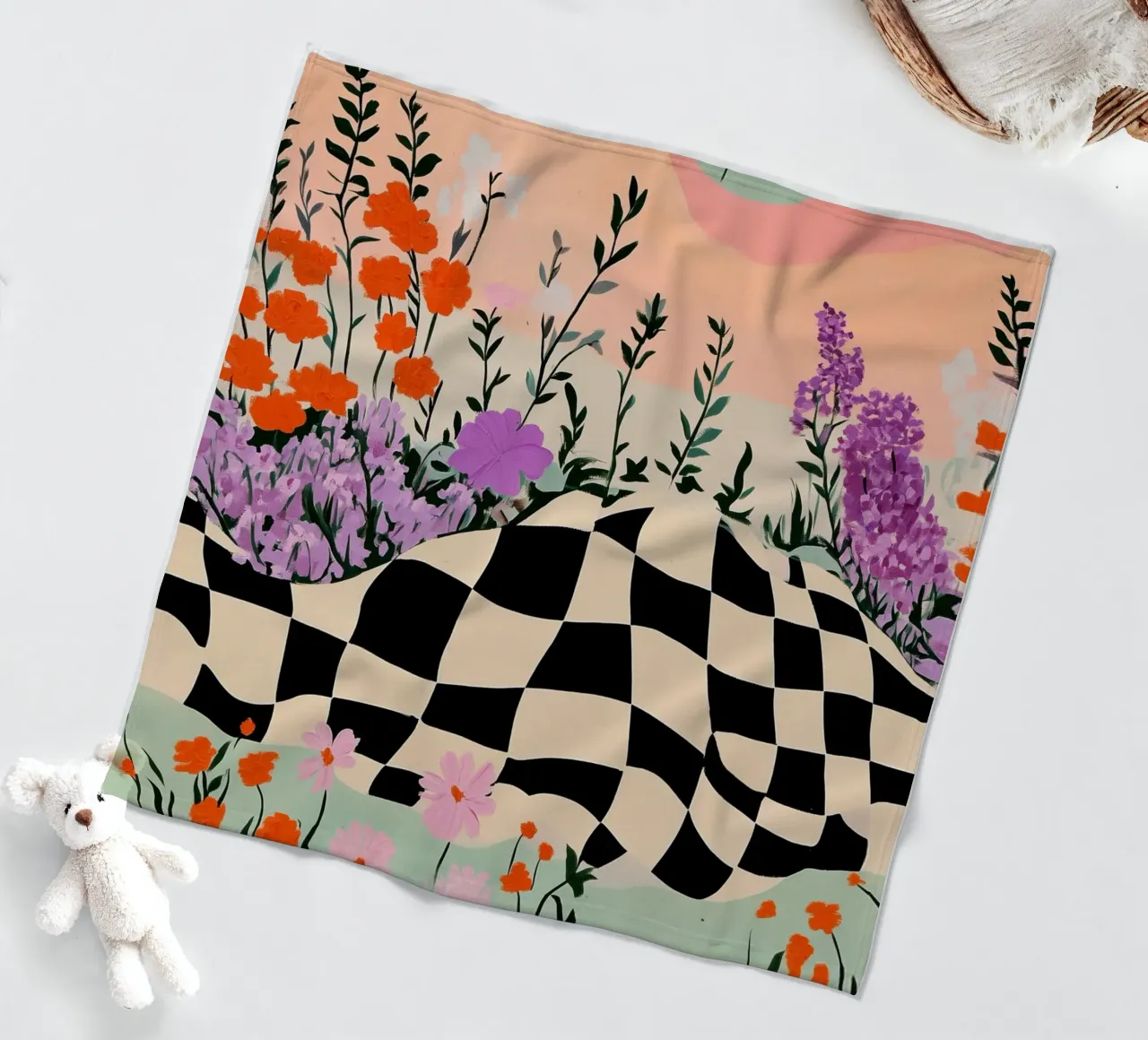 Wonderland No 1 coperta in pile da treechild