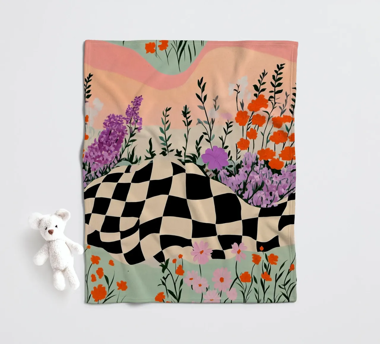 Wonderland No 1 coperta in pile da treechild