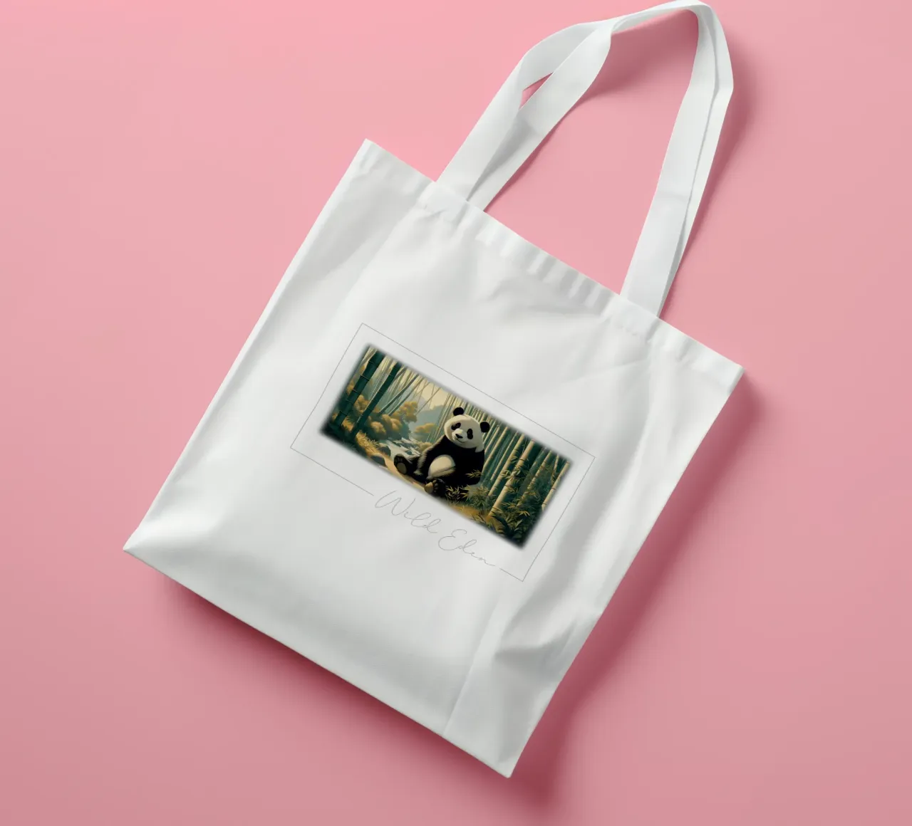 PANDA tote bag by RUBIANT ART
