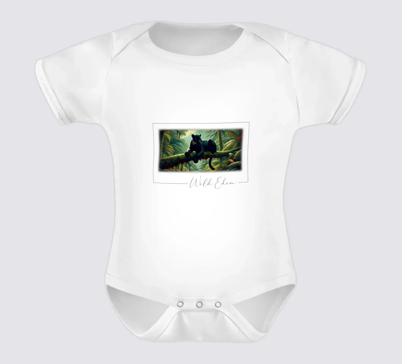PANTHERE NOIRE body neonato maniche corte da RUBIANT ART