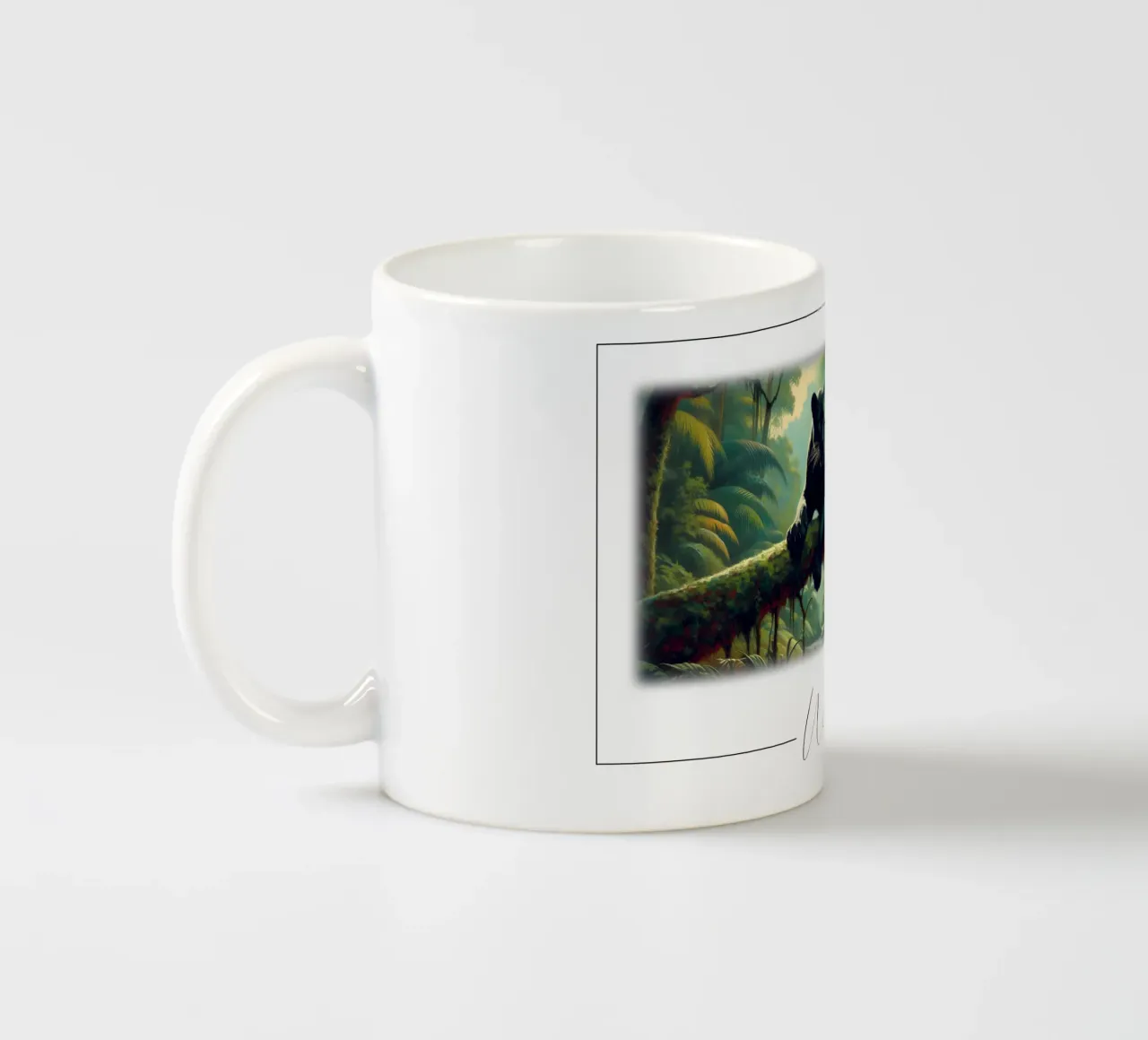 PANTHERE NOIRE tazza in ceramica da RUBIANT ART