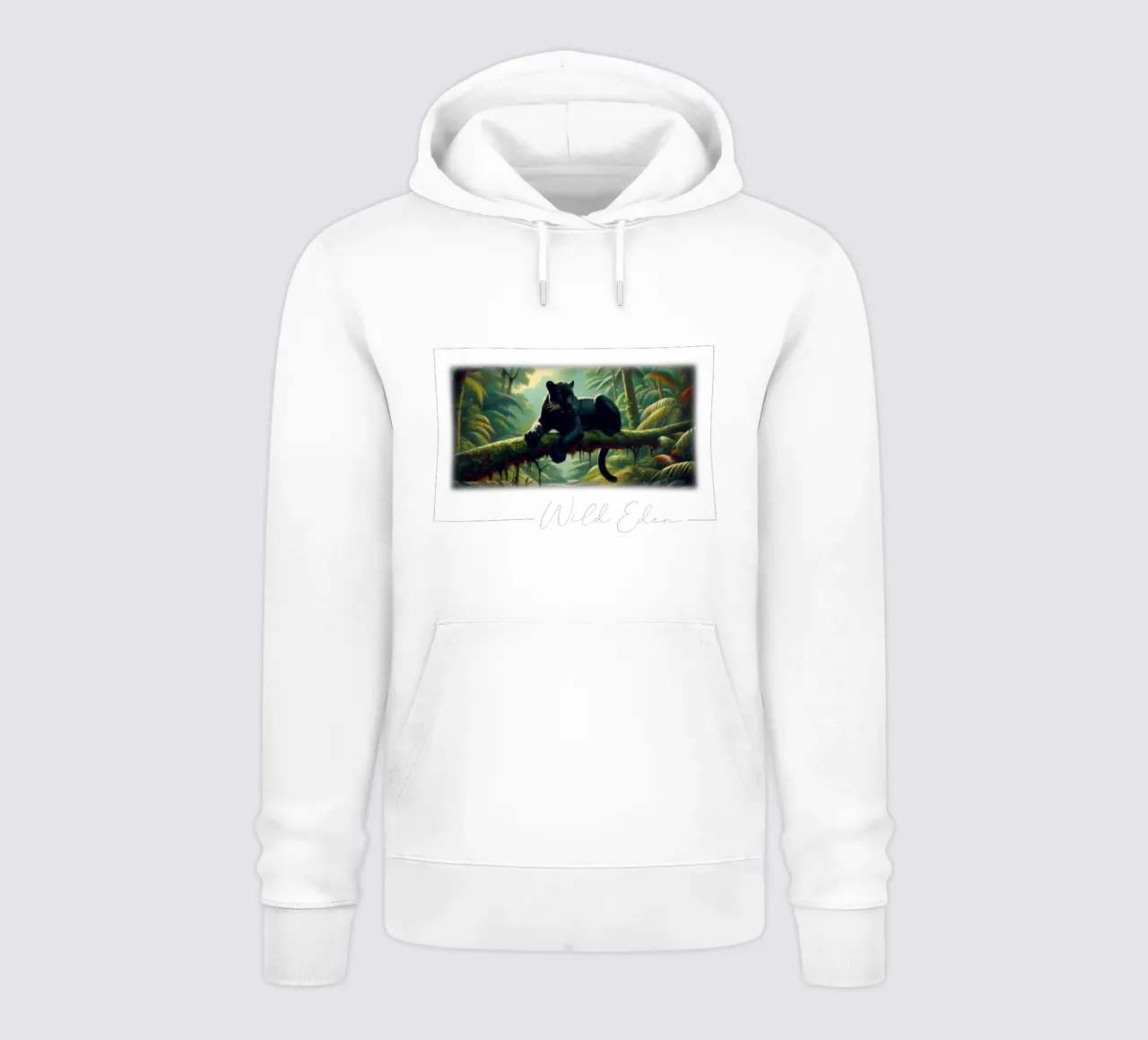 PANTHERE NOIRE felpa con cappuccio da RUBIANT ART