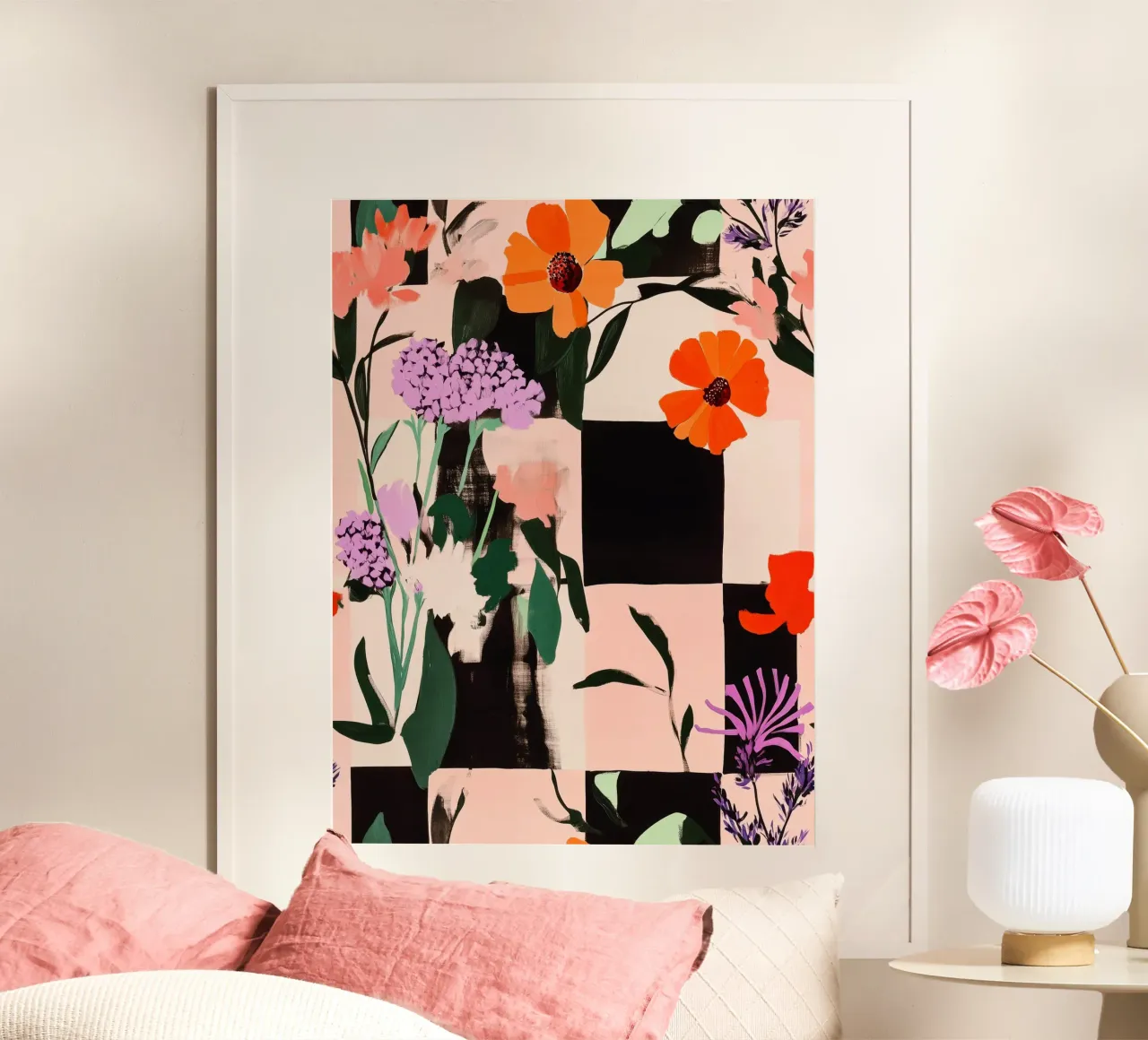 Wonderland No 3 poster con telaio in plastica da treechild