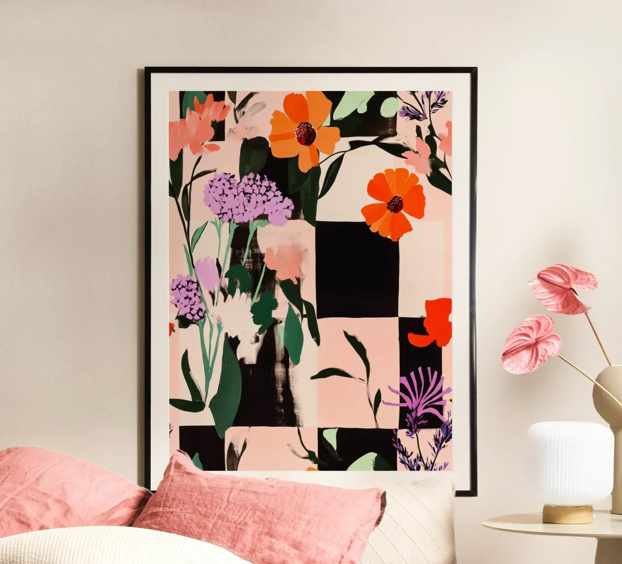 Wonderland No 3 poster con telaio in plastica da treechild