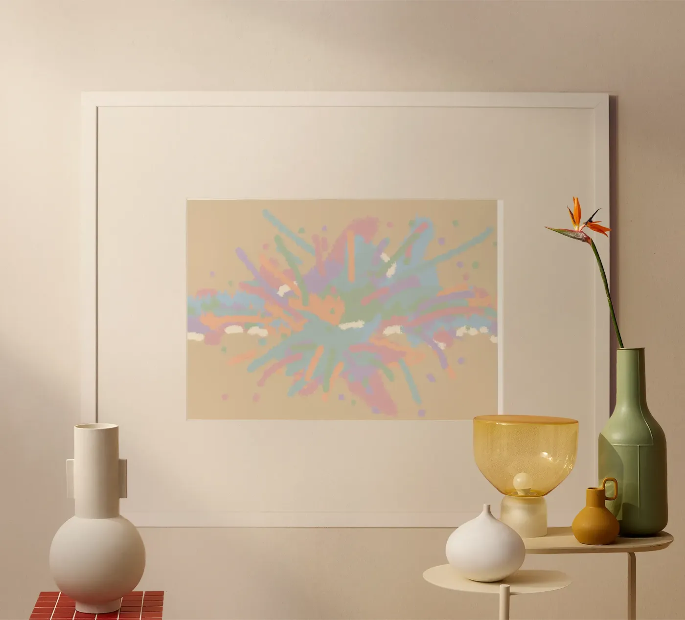 How it started - color explosion poster da PaperLine Art