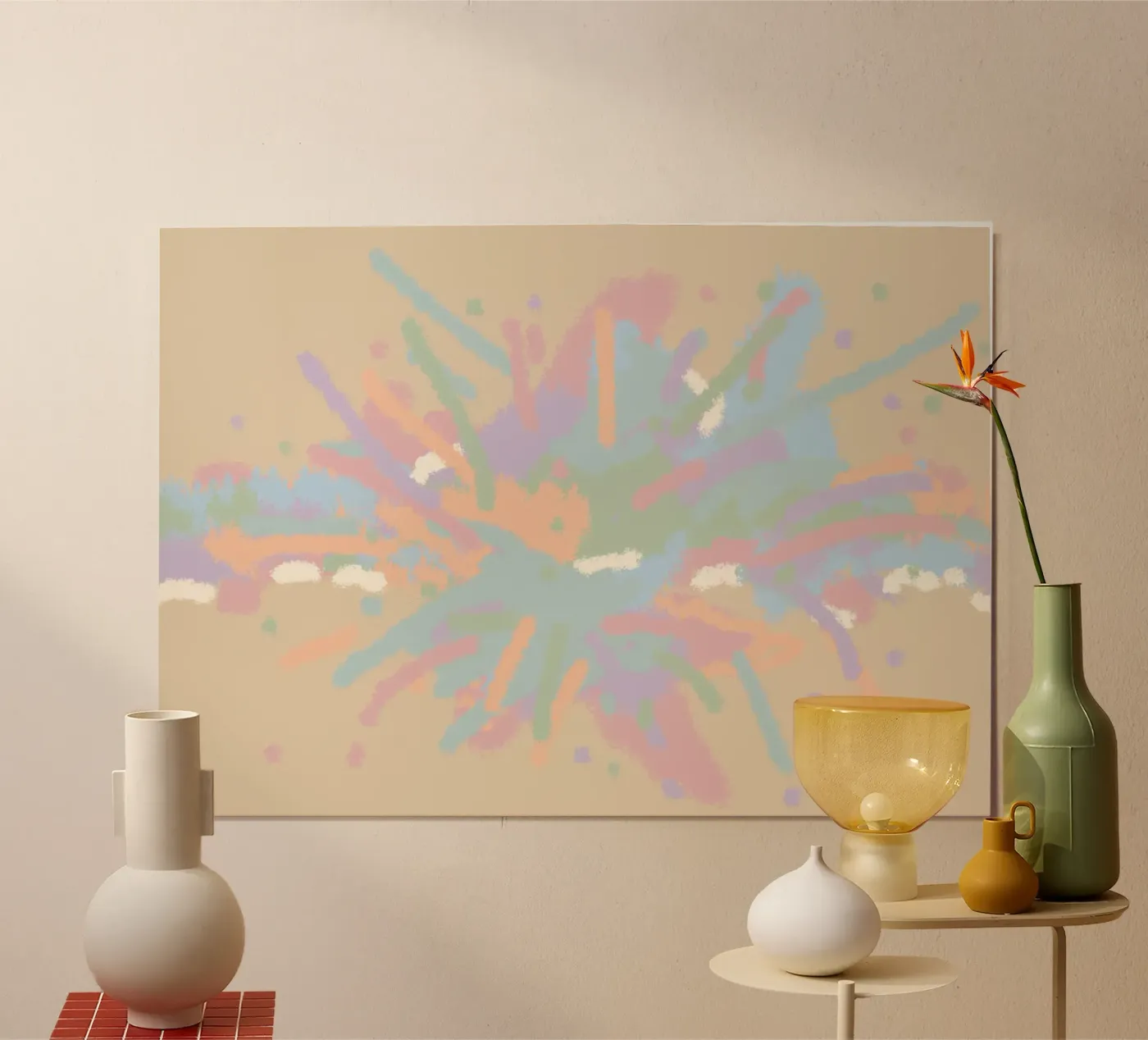 How it started - color explosion poster da PaperLine Art