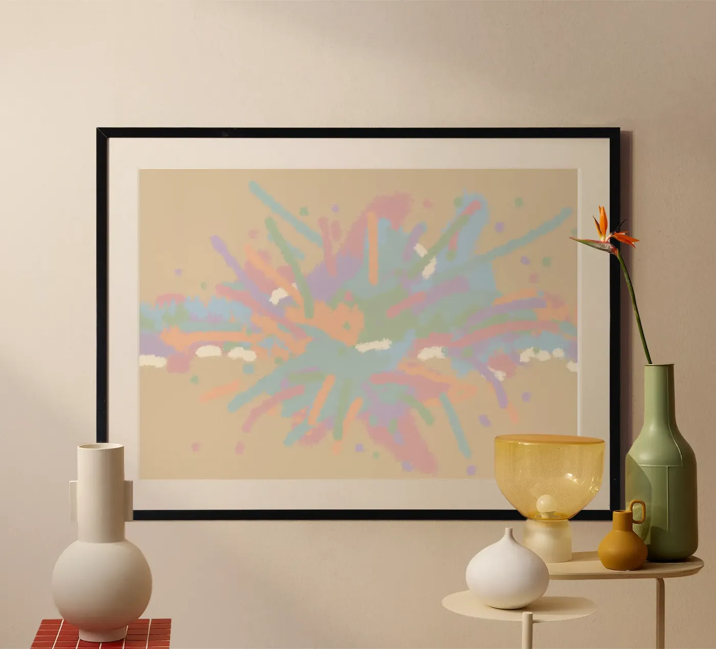 How it started - color explosion poster da PaperLine Art