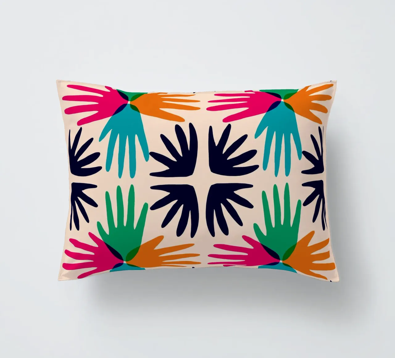 Hands abstract tile cuscino da Studio Fiamma